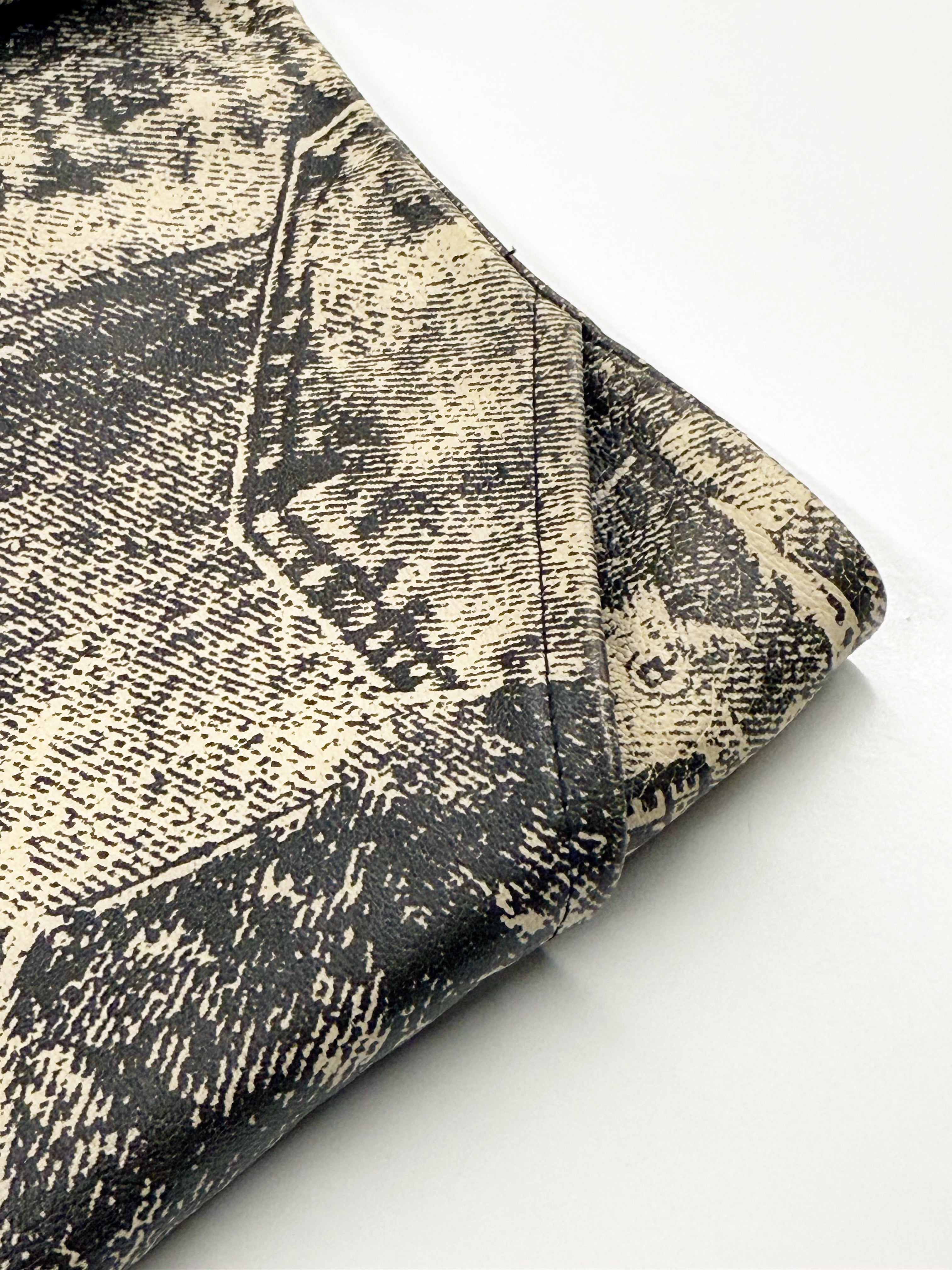 Vintage Versace Jeans Couture Leather Mini Skirt