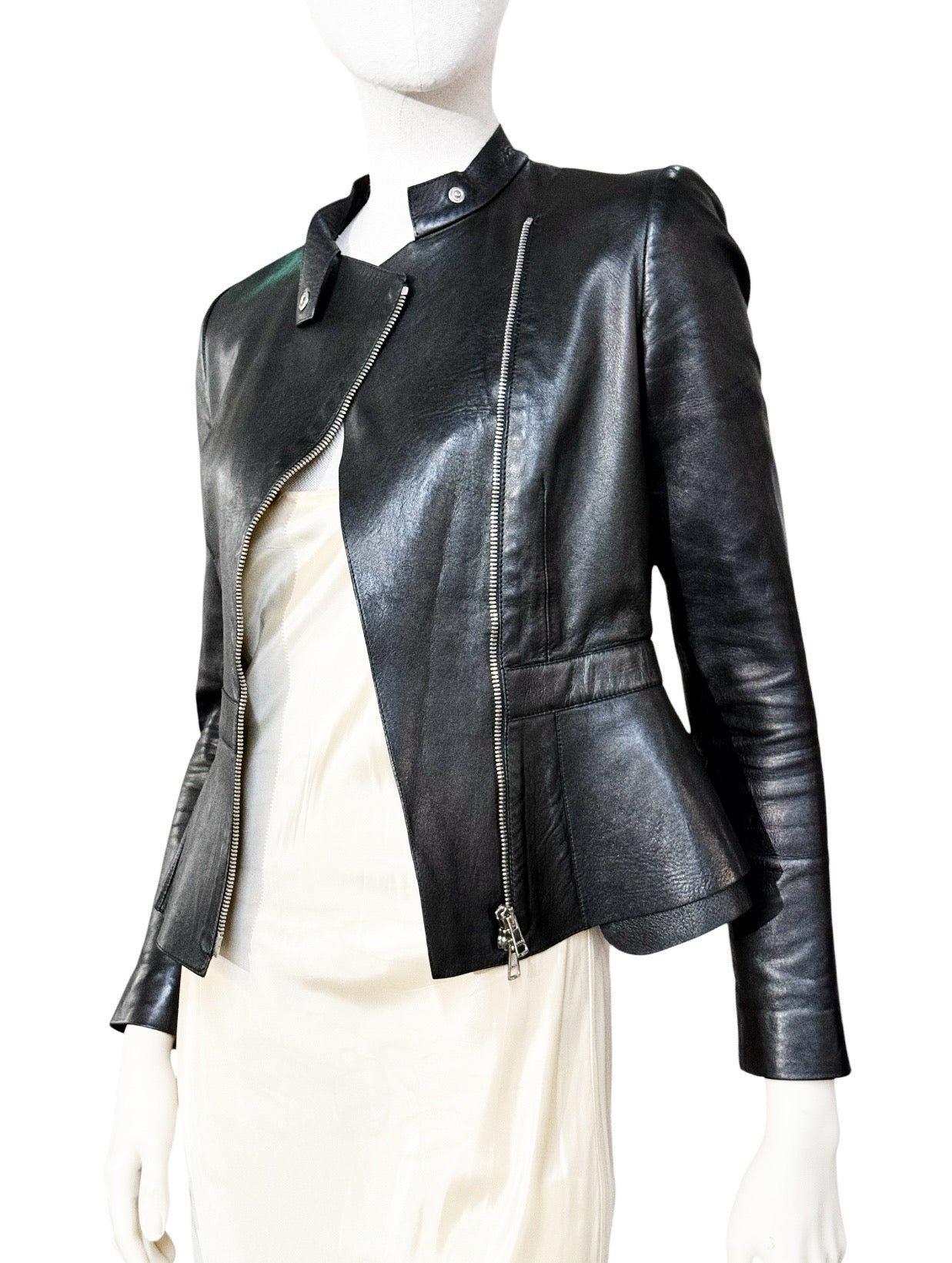 GUCCI Black Leather Jacket – Made in Italy