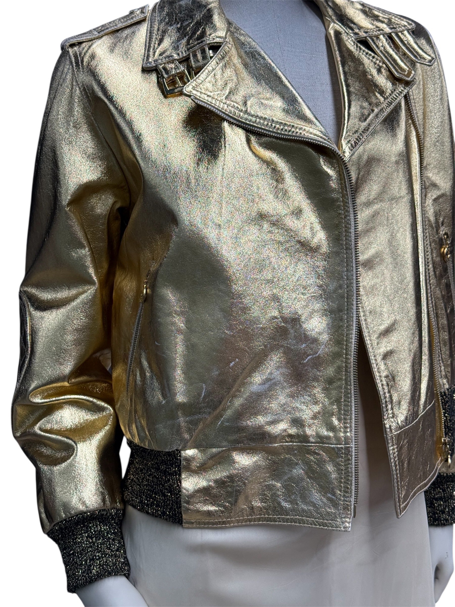 D&G JUNIOR GOLD SHORT JACKET