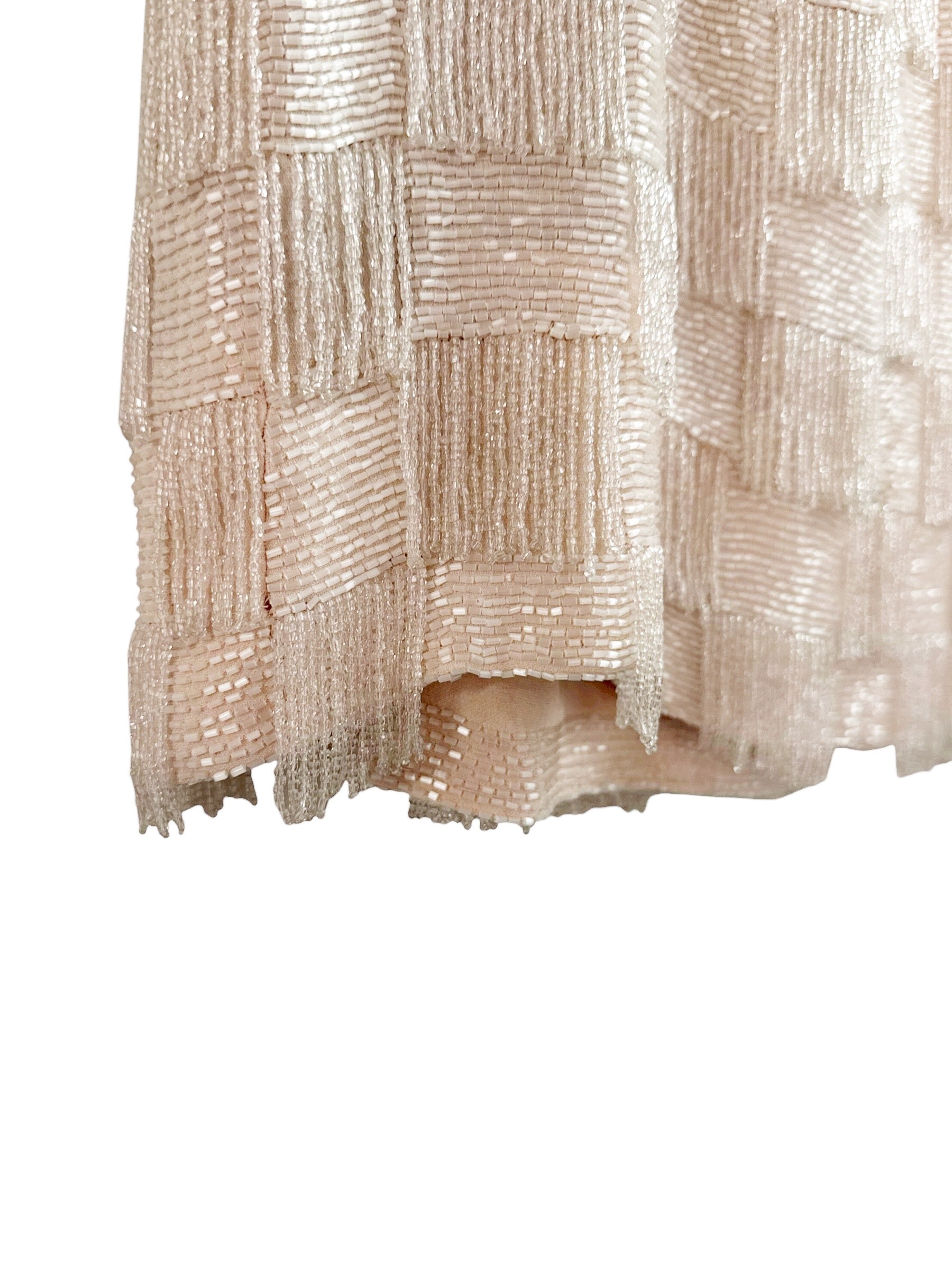 Vintage Pink Beaded Dress - EU 38