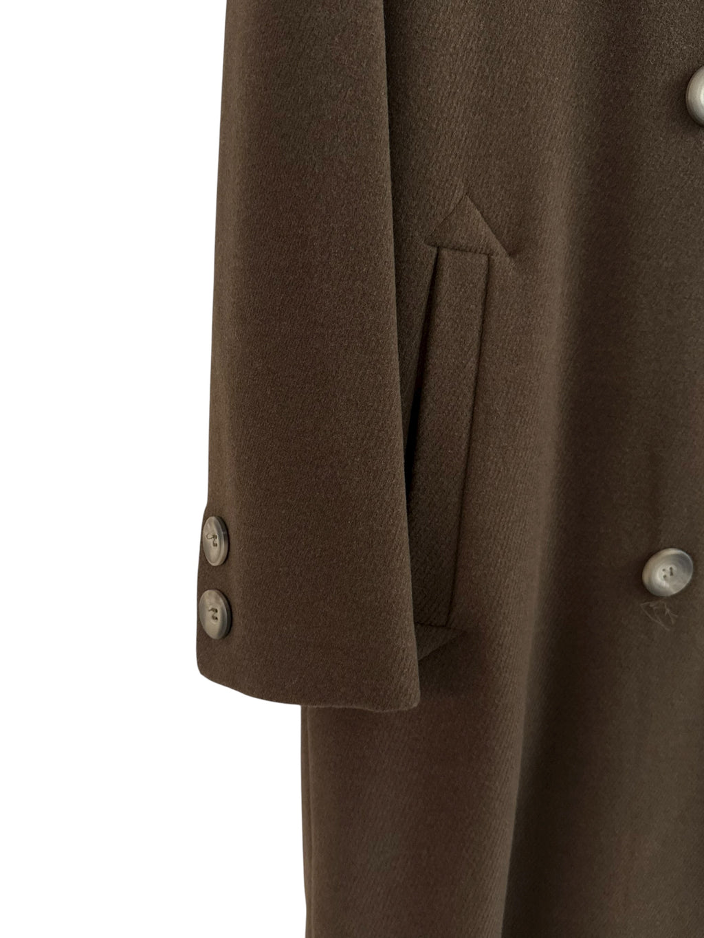 Antonette Wool-Angora Coat with Fur Collar - EU 40