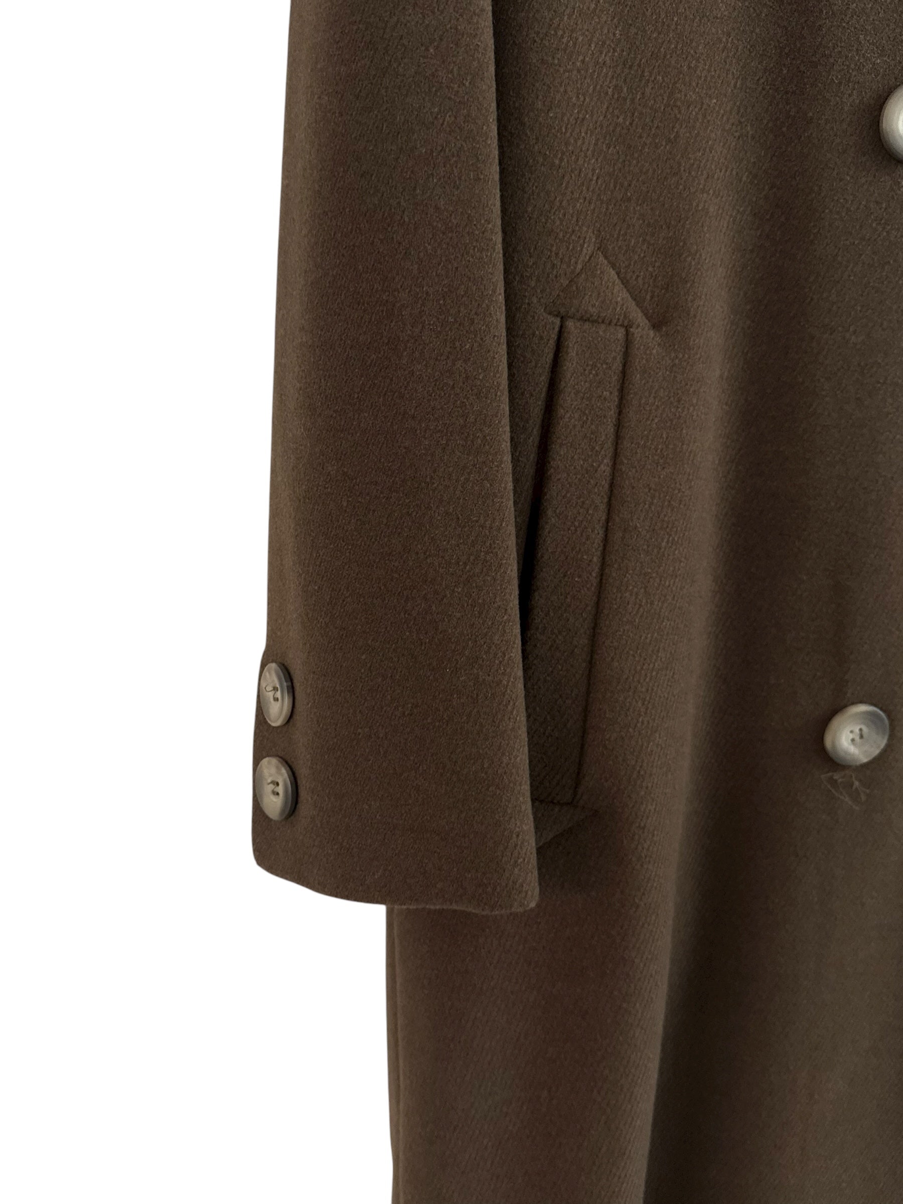 Antonette Wool-Angora Coat with Fur Collar - EU 40