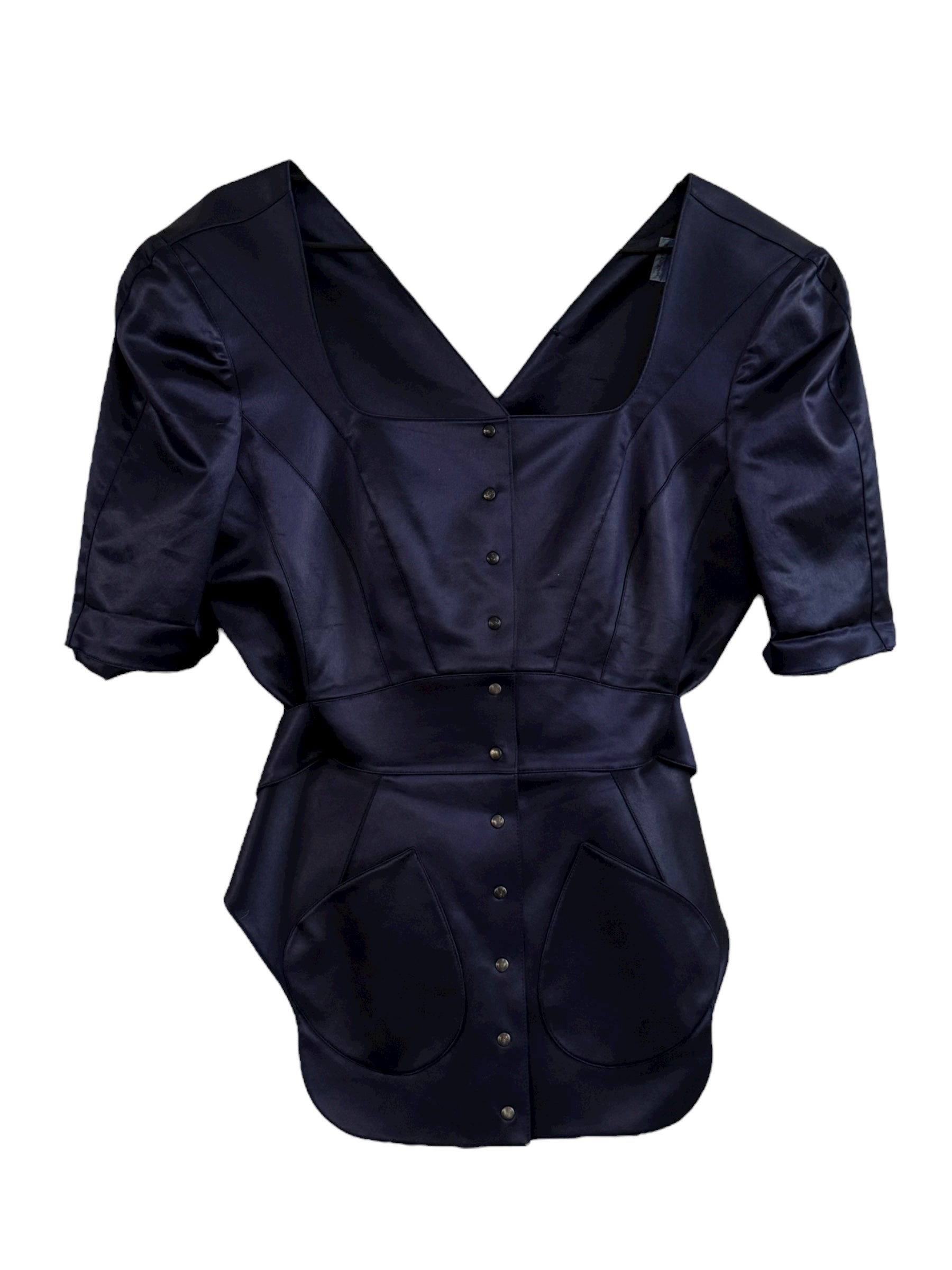 Thierry Mugler Structured Satin Top