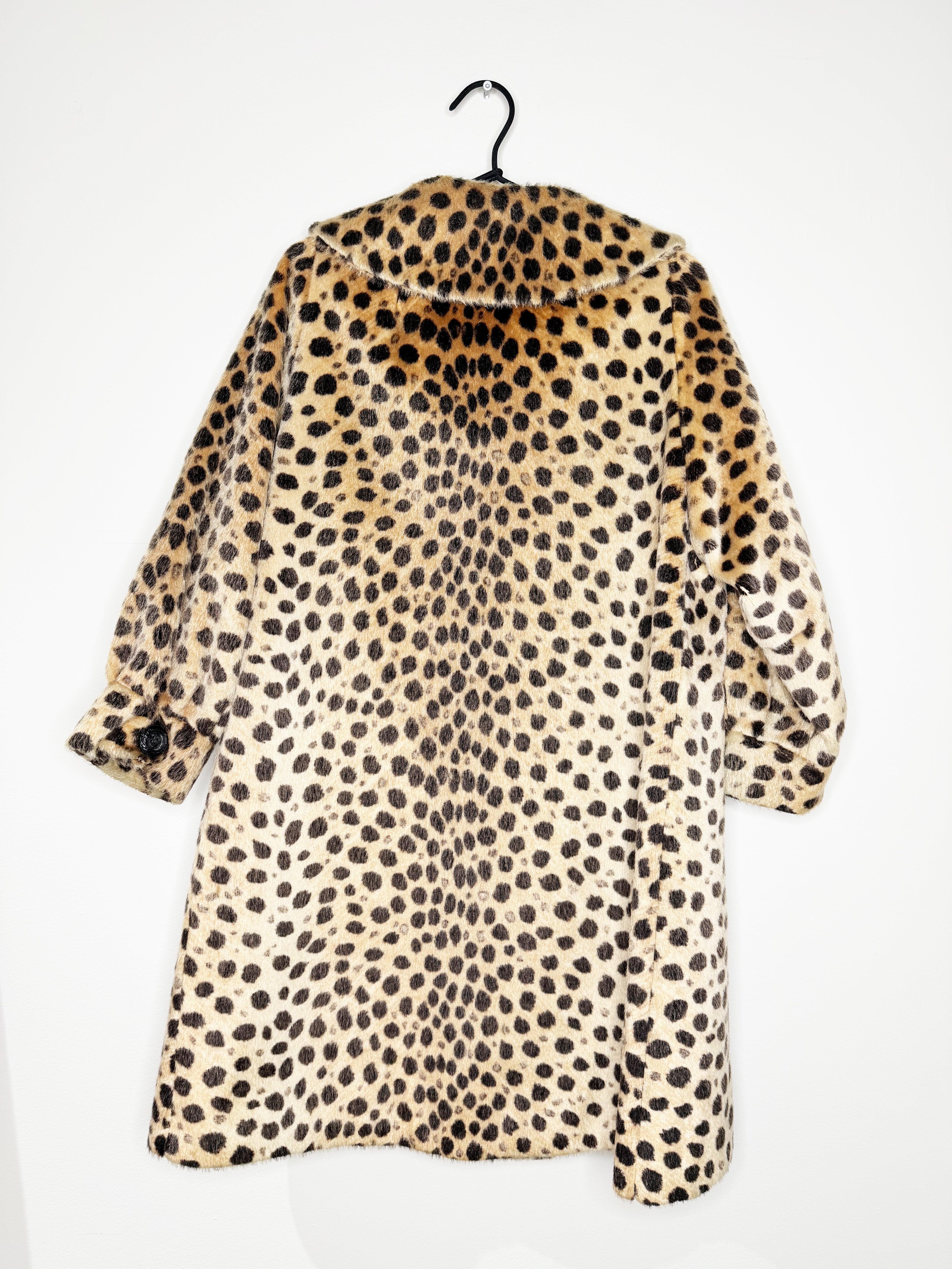 HITA Sportowne Leopard Print Fur Coat (Vintage)