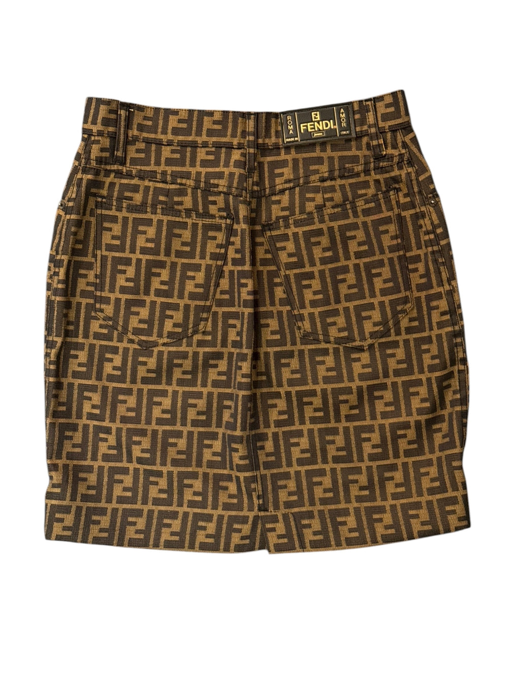 Fendi Zucca Monogram Mini Skirt