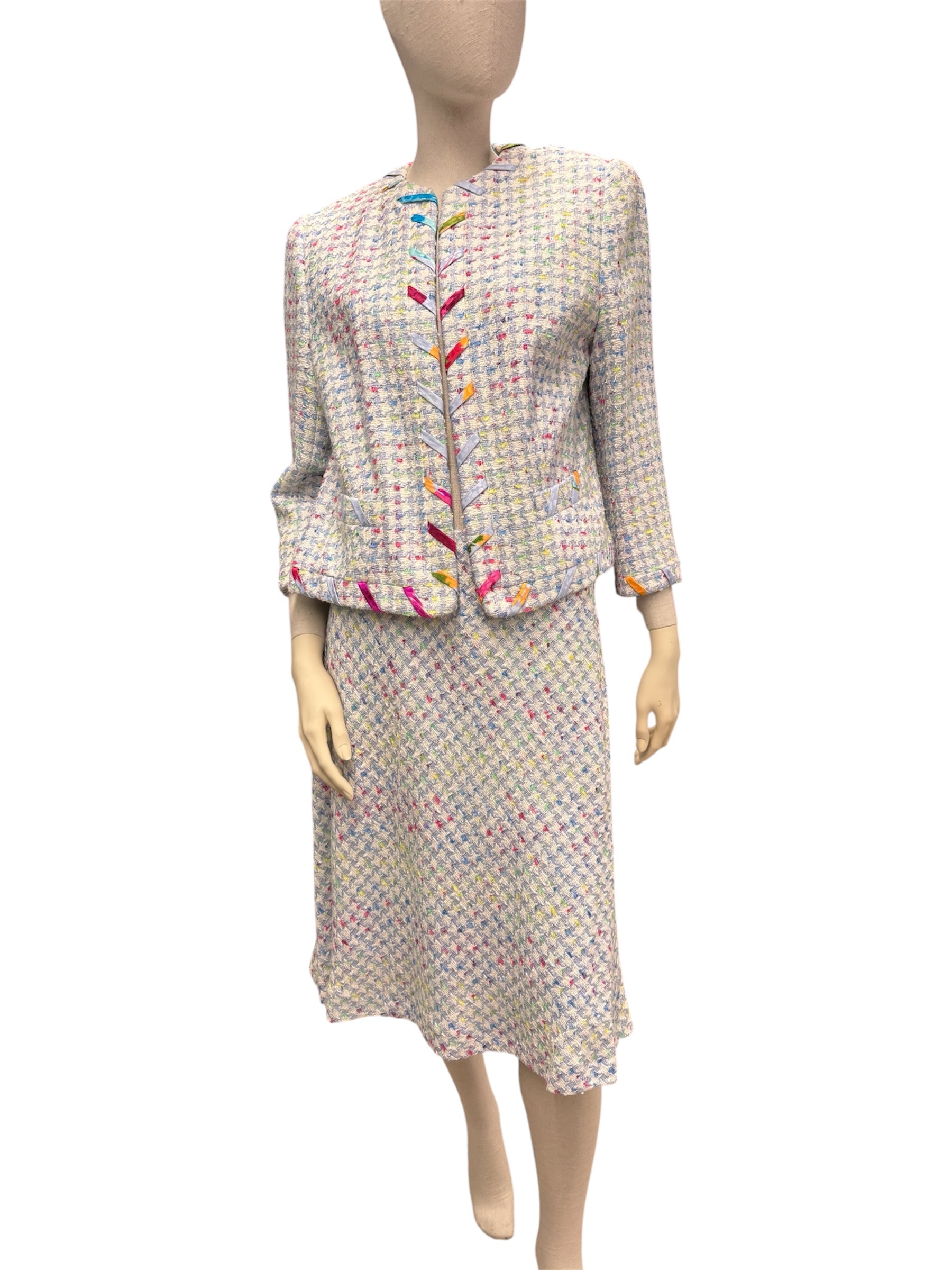 ESCADA Tweed Jacket and Skirt Set