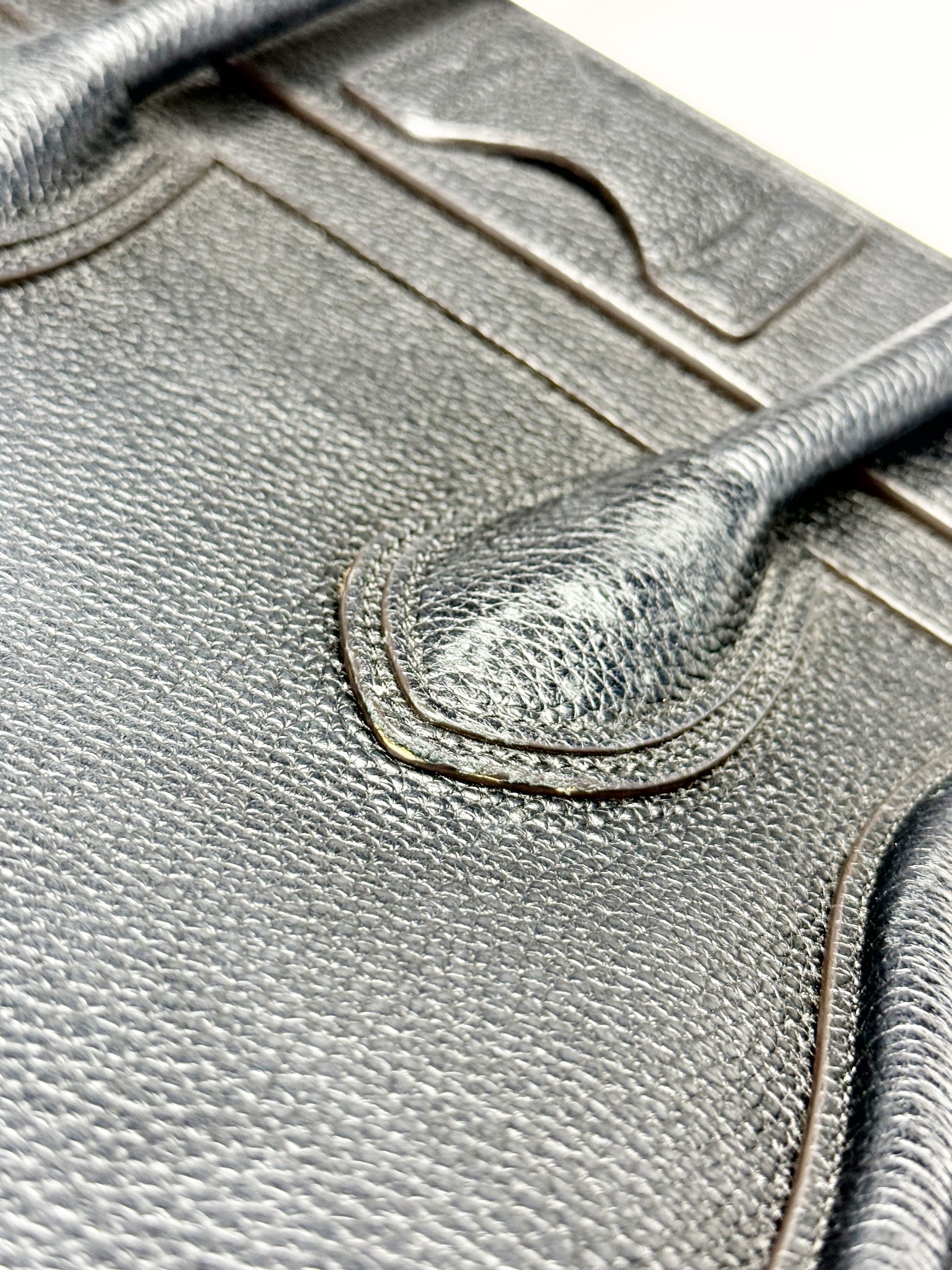 CÉLINE Mini Luggage Tote in Black Grained Calfskin (With Tags)