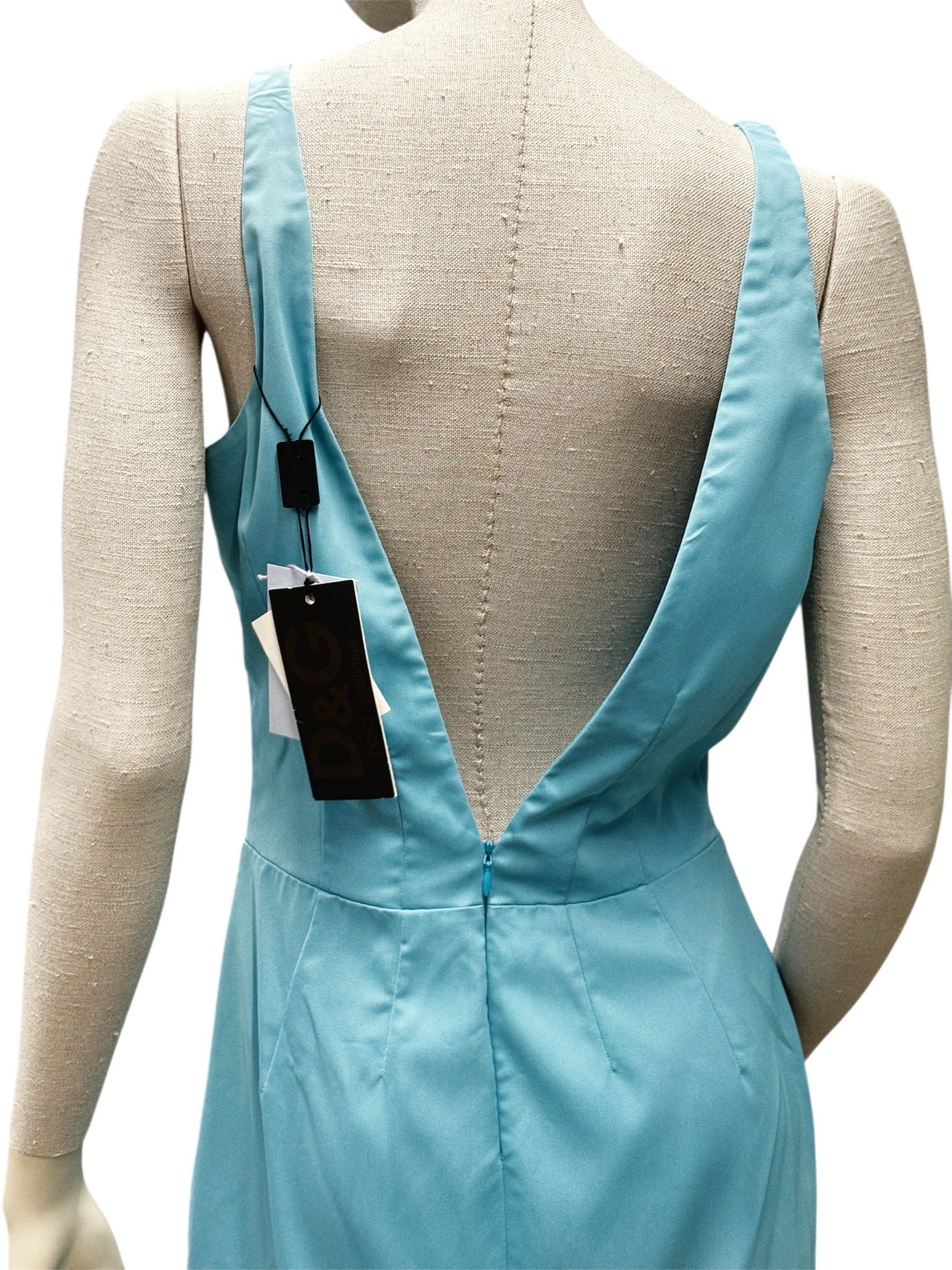 D&G Sky Blue Pencil Dress