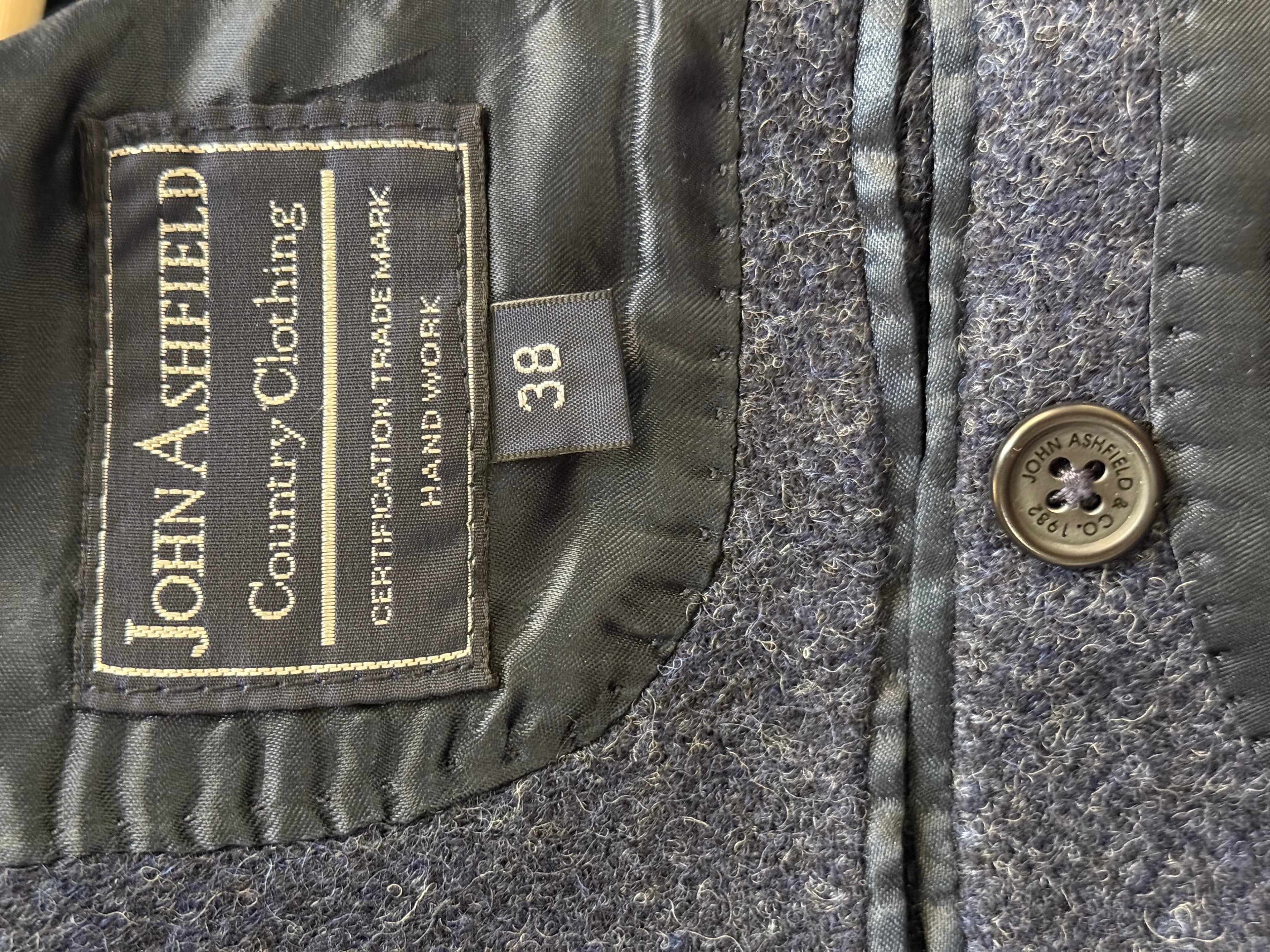 JOHN ASHFIELD Harris Tweed Wool Blazer - 38