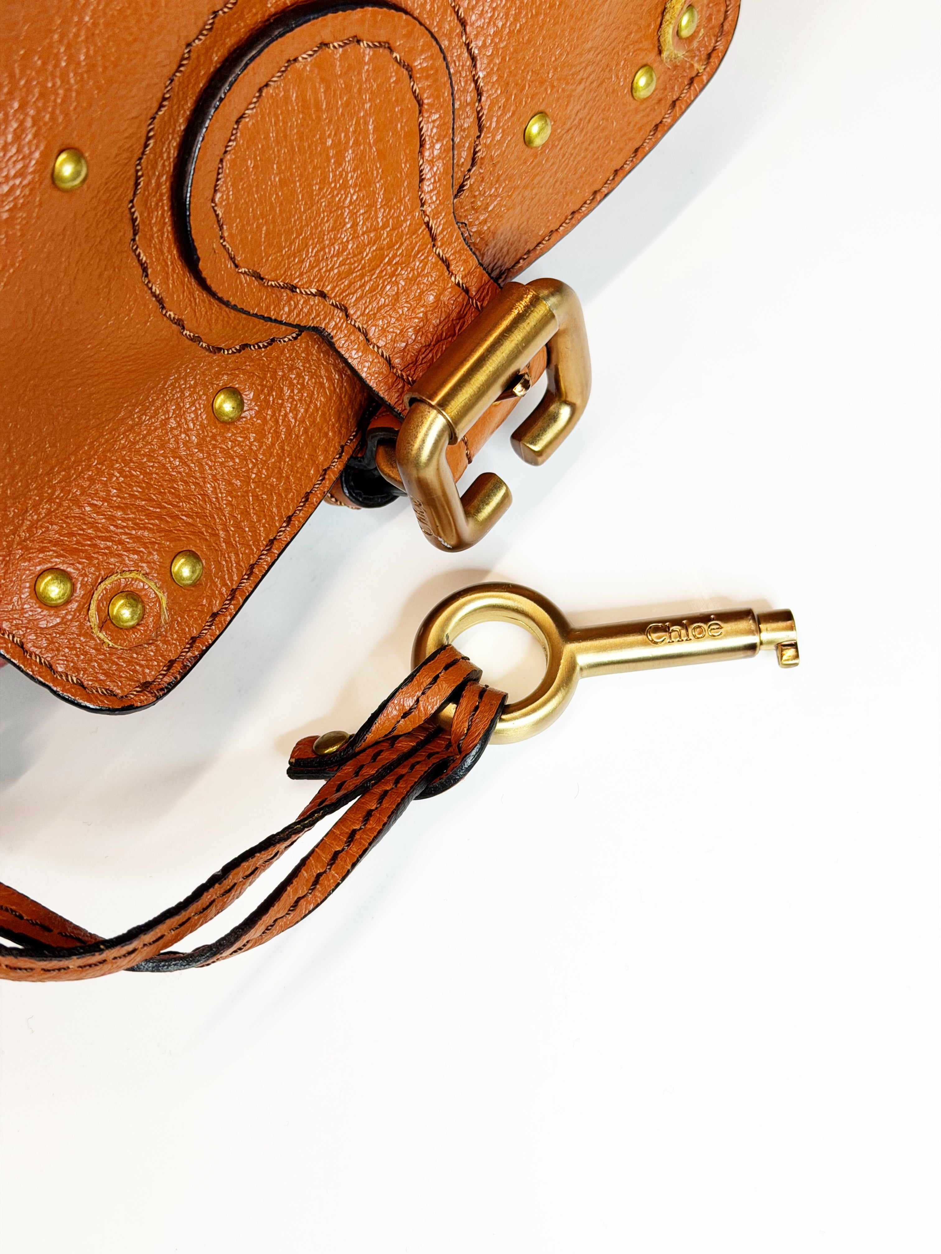 Chloé Paddington Medium Leather Bag Tan Gold Hardware 2006