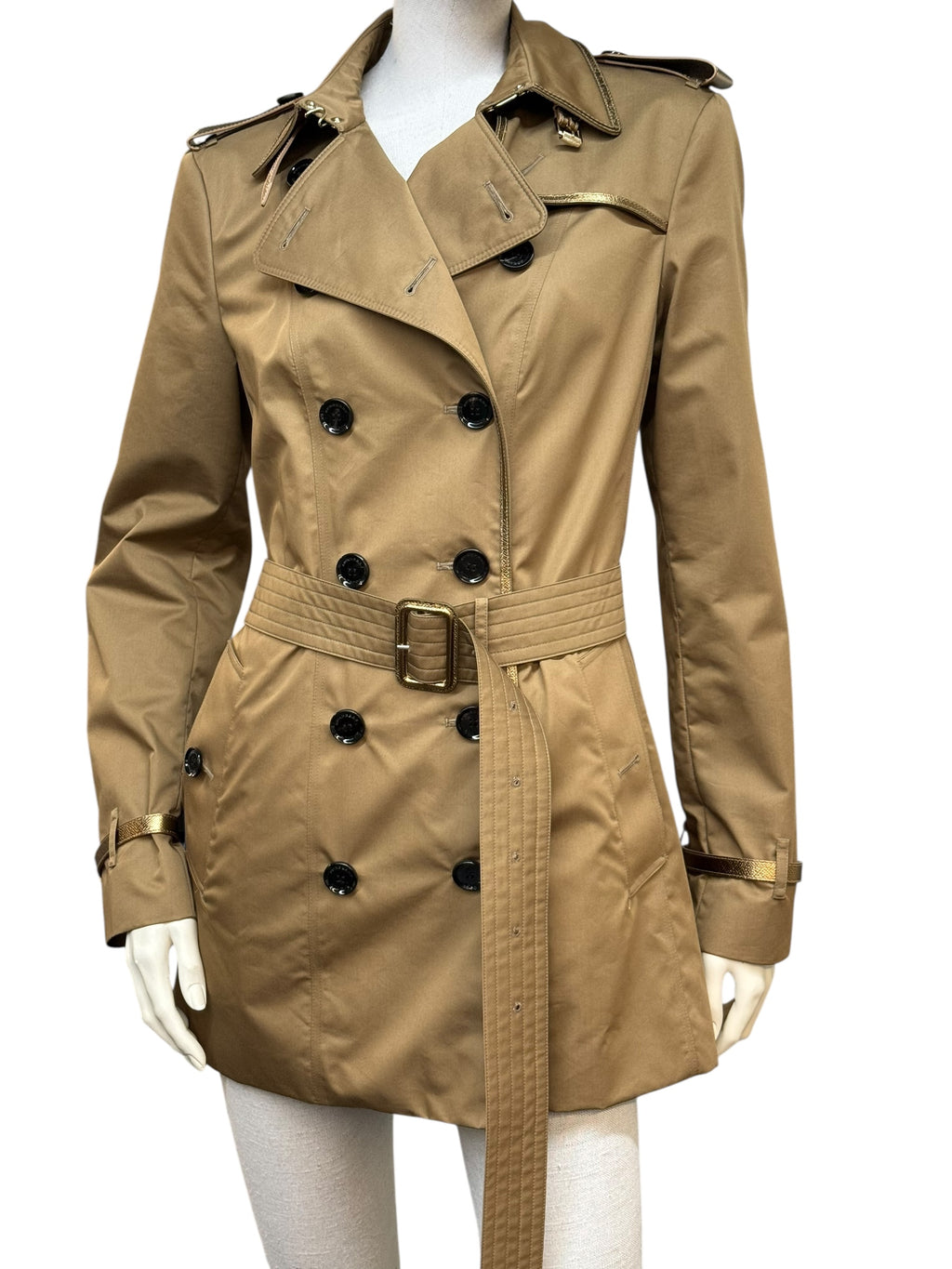BURBERRY PRORSUM London Short Trench Coat - EU 40