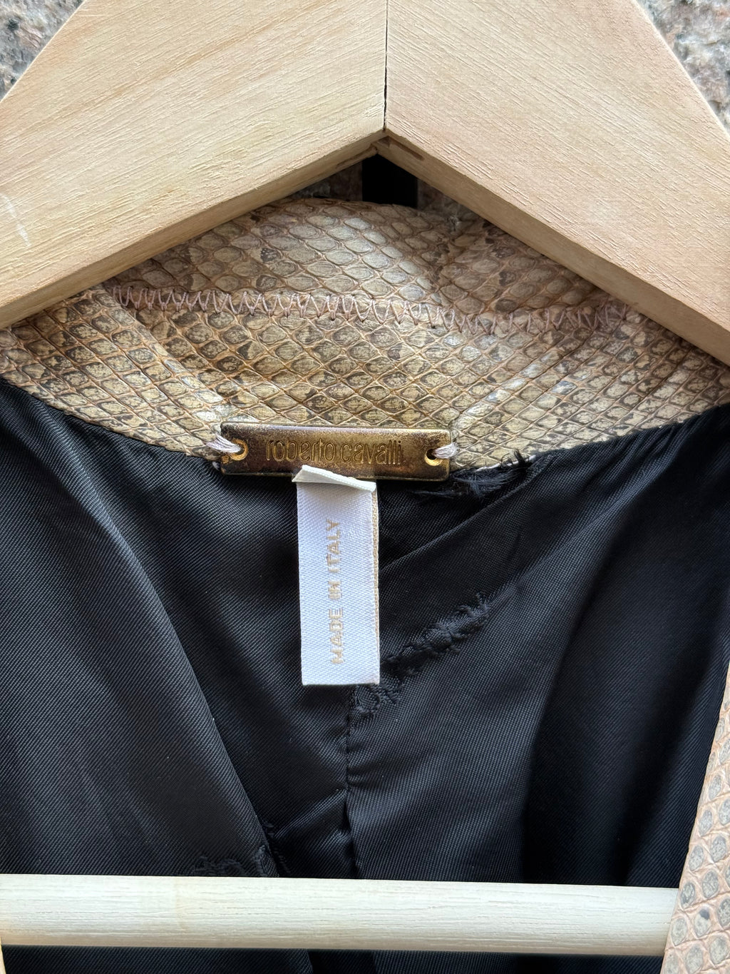 Roberto Cavalli Genuine Leather Blazer