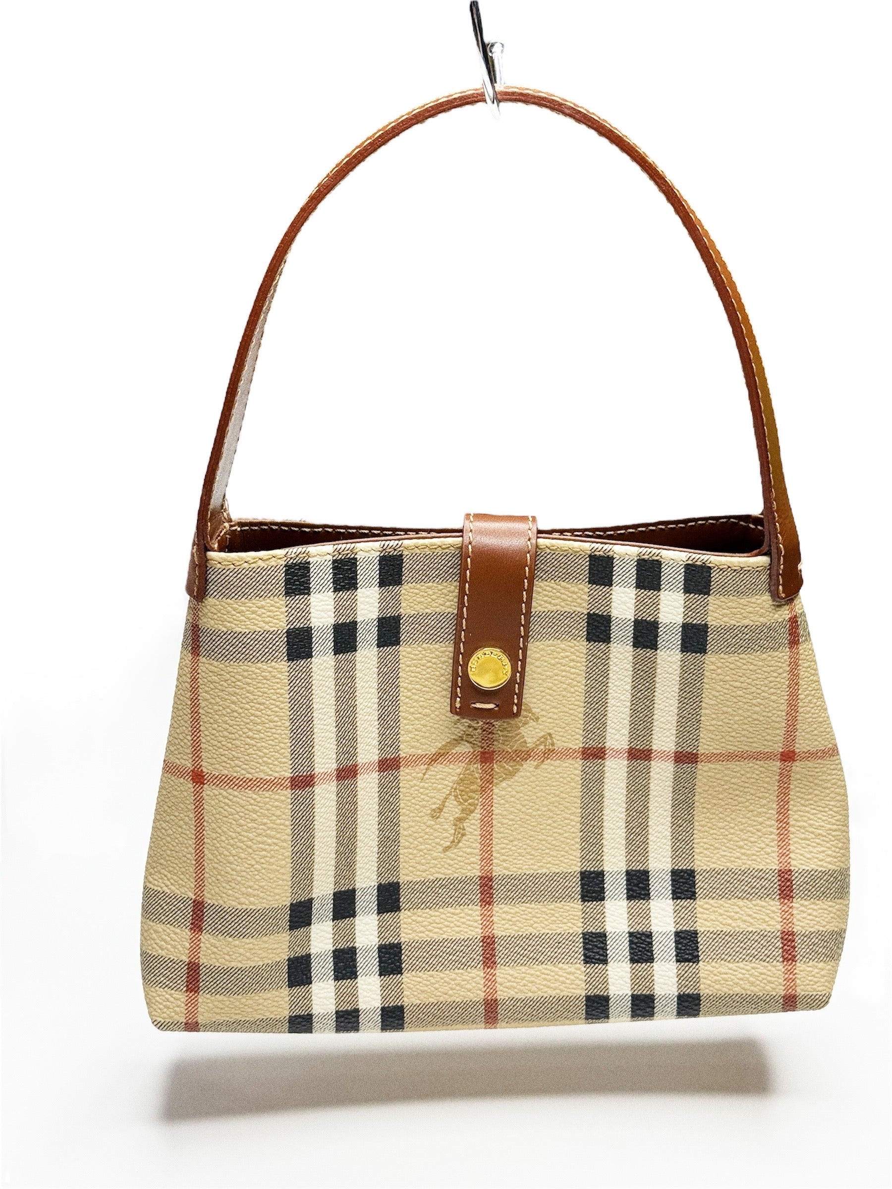 BURBERRY VINTAGE HAYMARKET MINI TOTE (2000–2017)