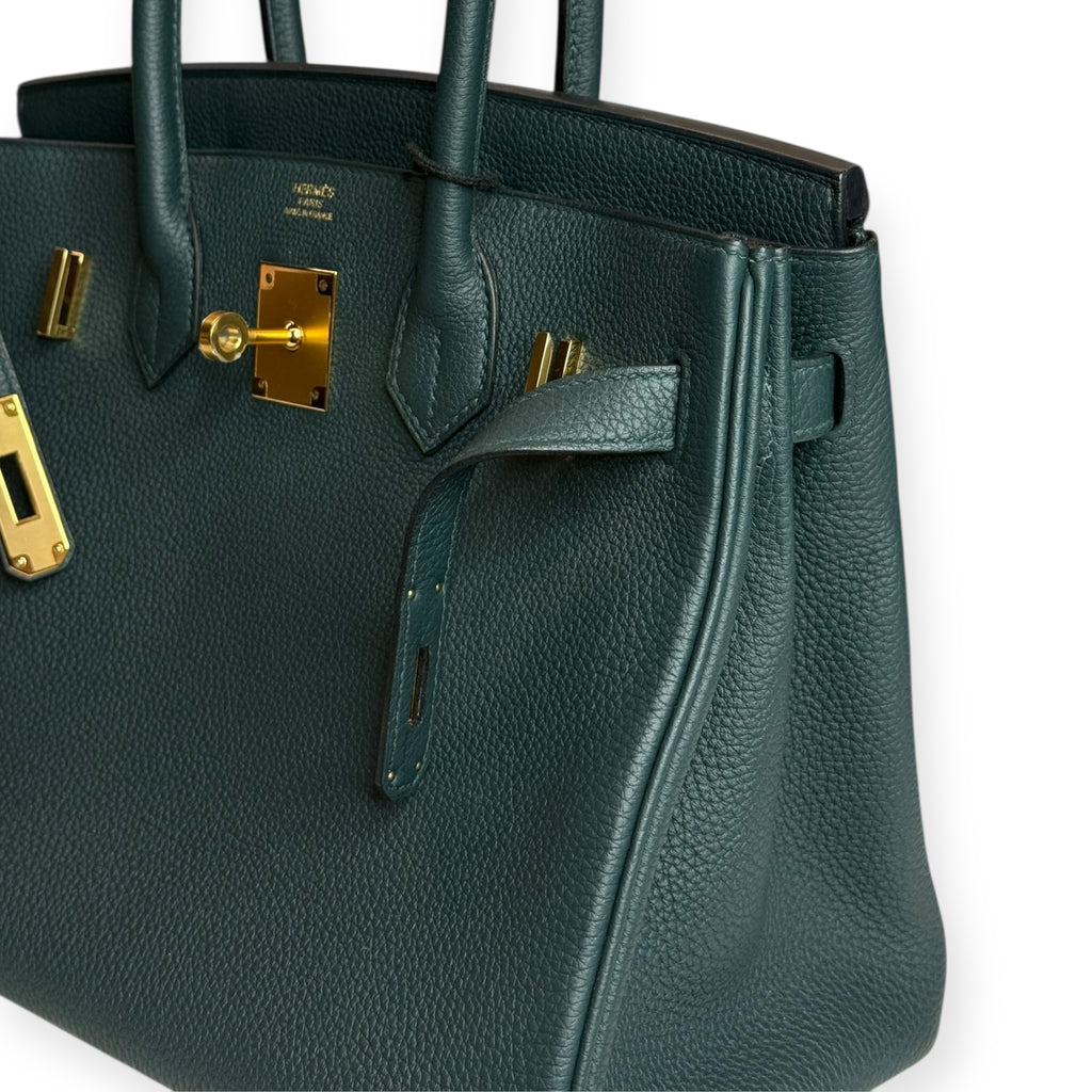 Hermès Birkin 30 — Vert Cypress Togo Leather, Gold Hardware (Stamp C)