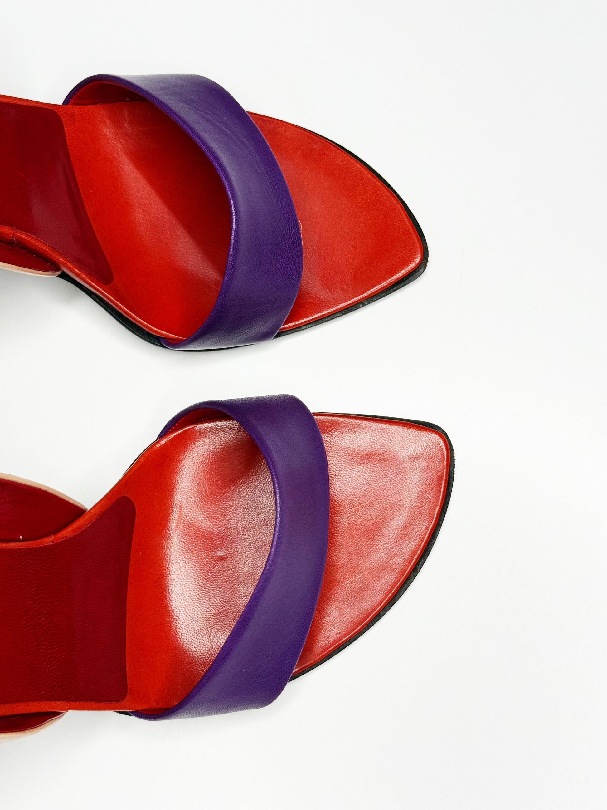 Prada Tricolour Sculptural Heels