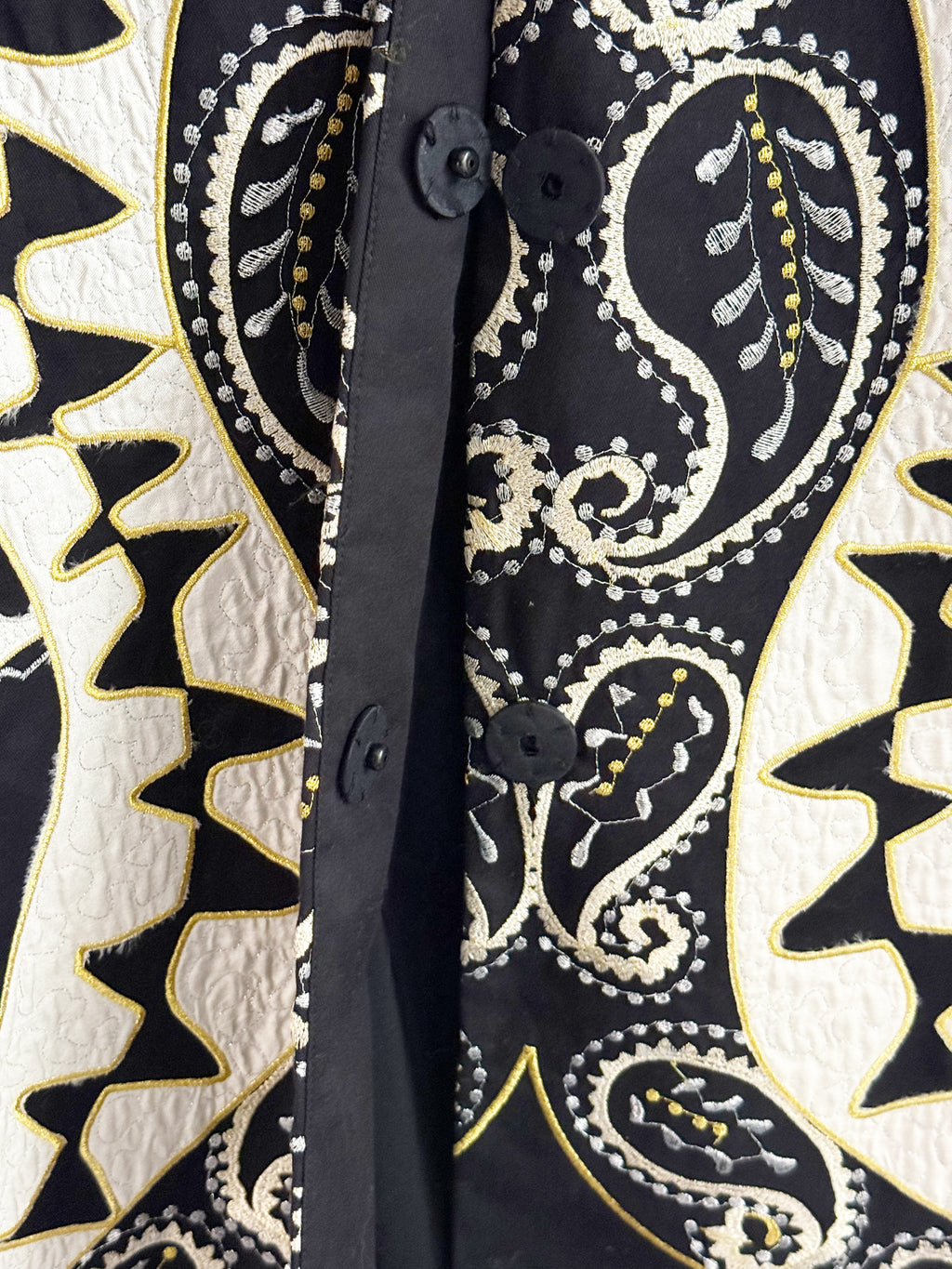 DKNY Embroidered Silk-Appliqué Dress EU 38-40