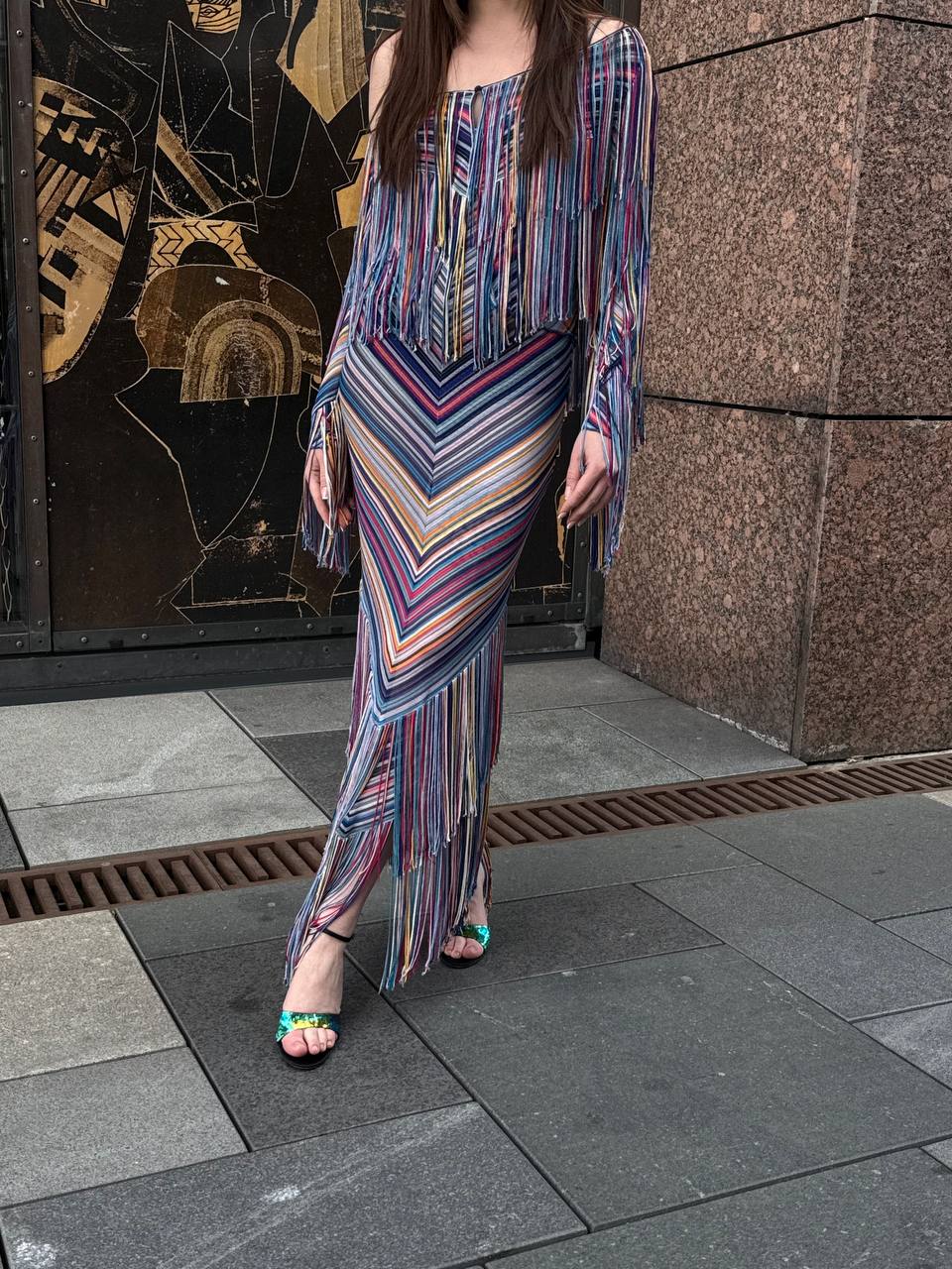 Missoni Multicolored Fringe Dress