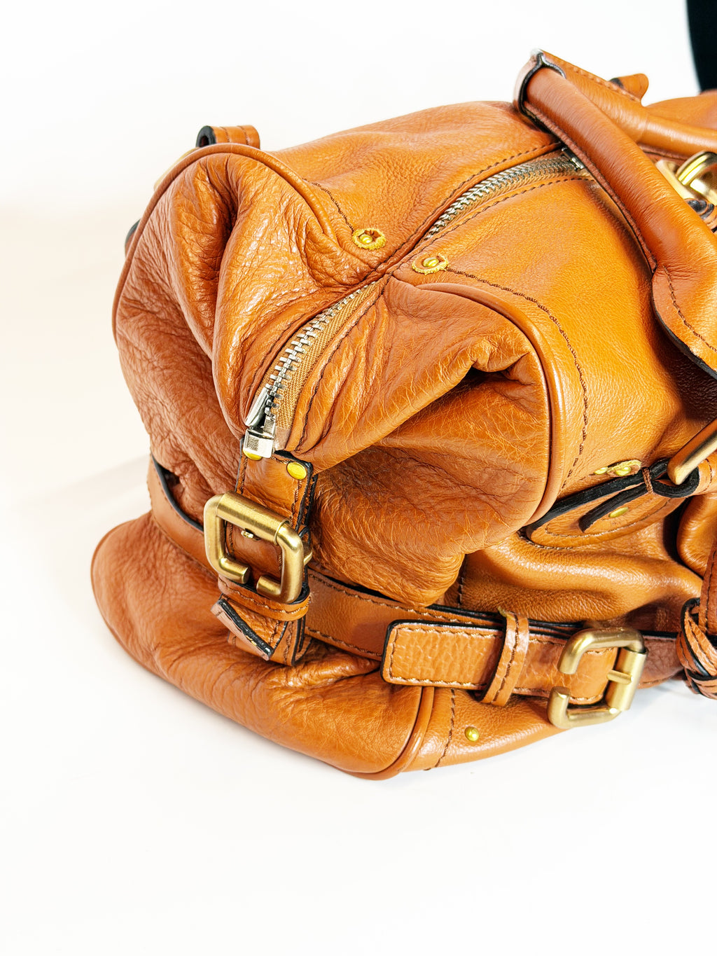 Chloé Paddington Medium Leather Bag Tan Gold Hardware 2006