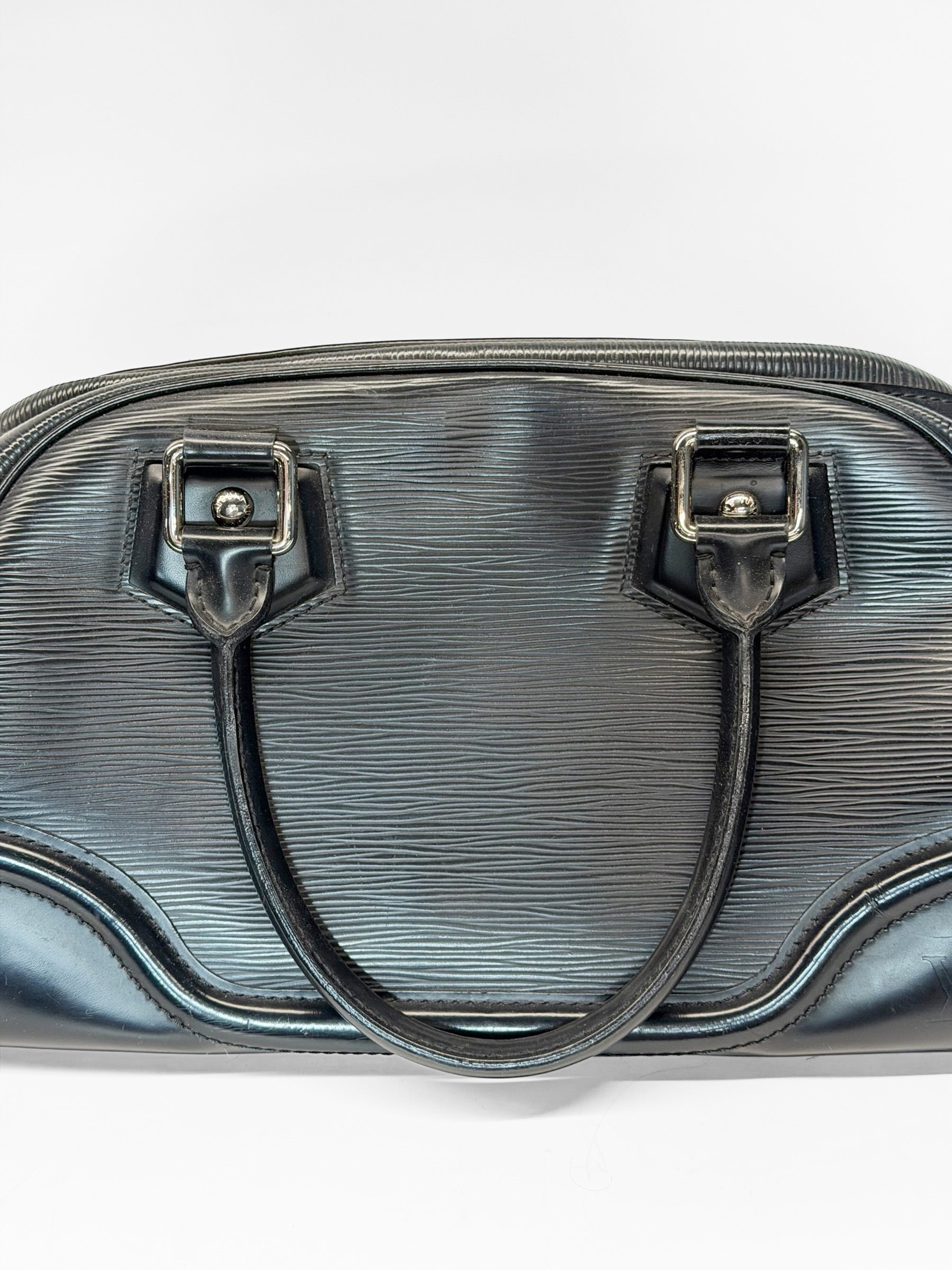 LOUIS VUITTON EPI LEATHER BOWLING BAG BLACK