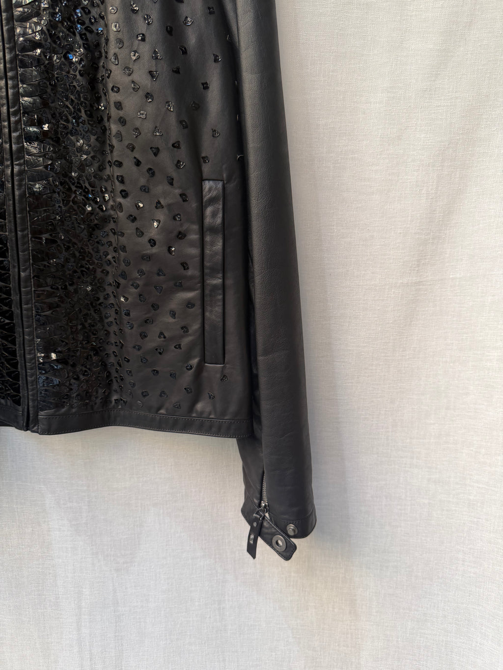 Versace leather jacket