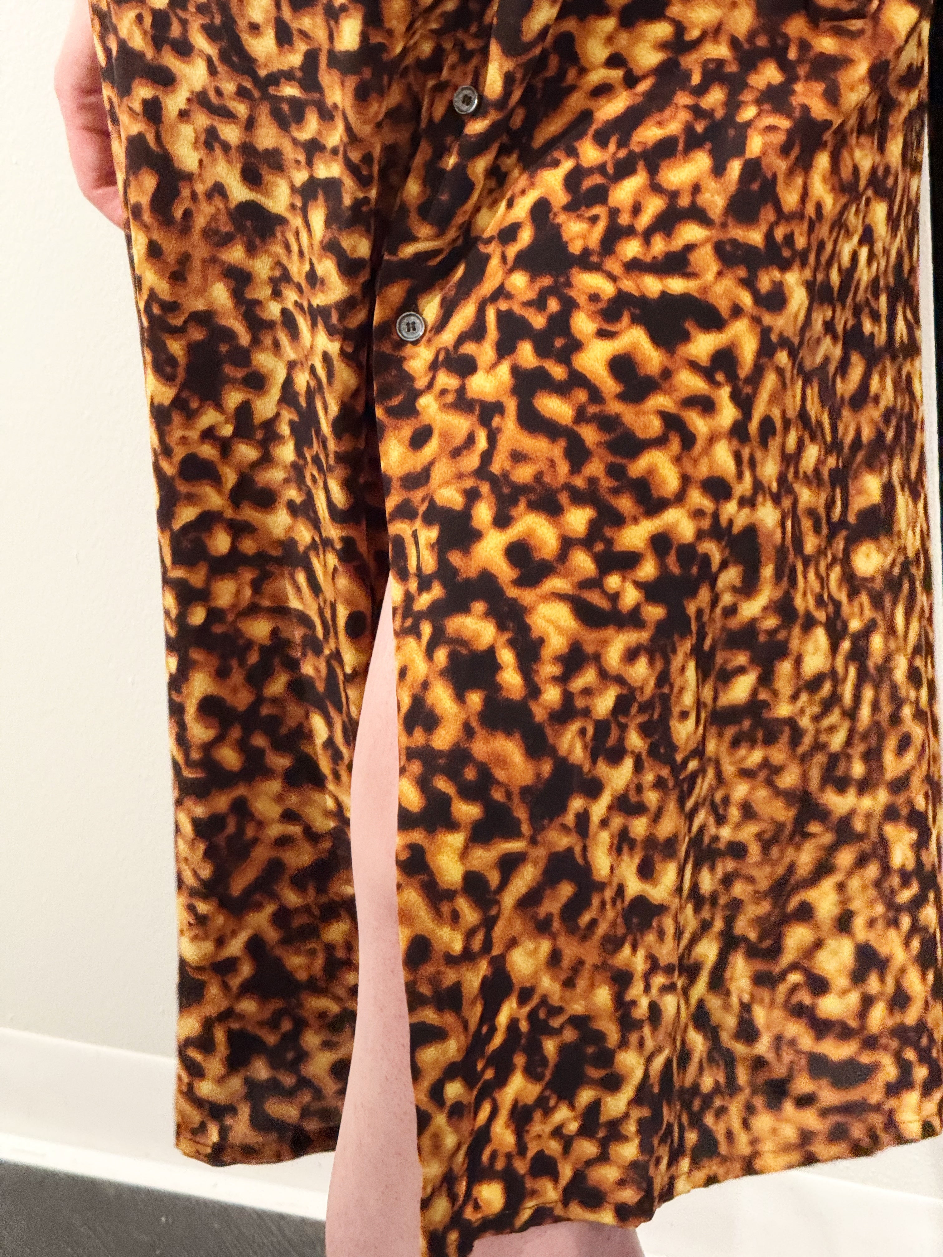 Celine Silk Dress in Leopard Print