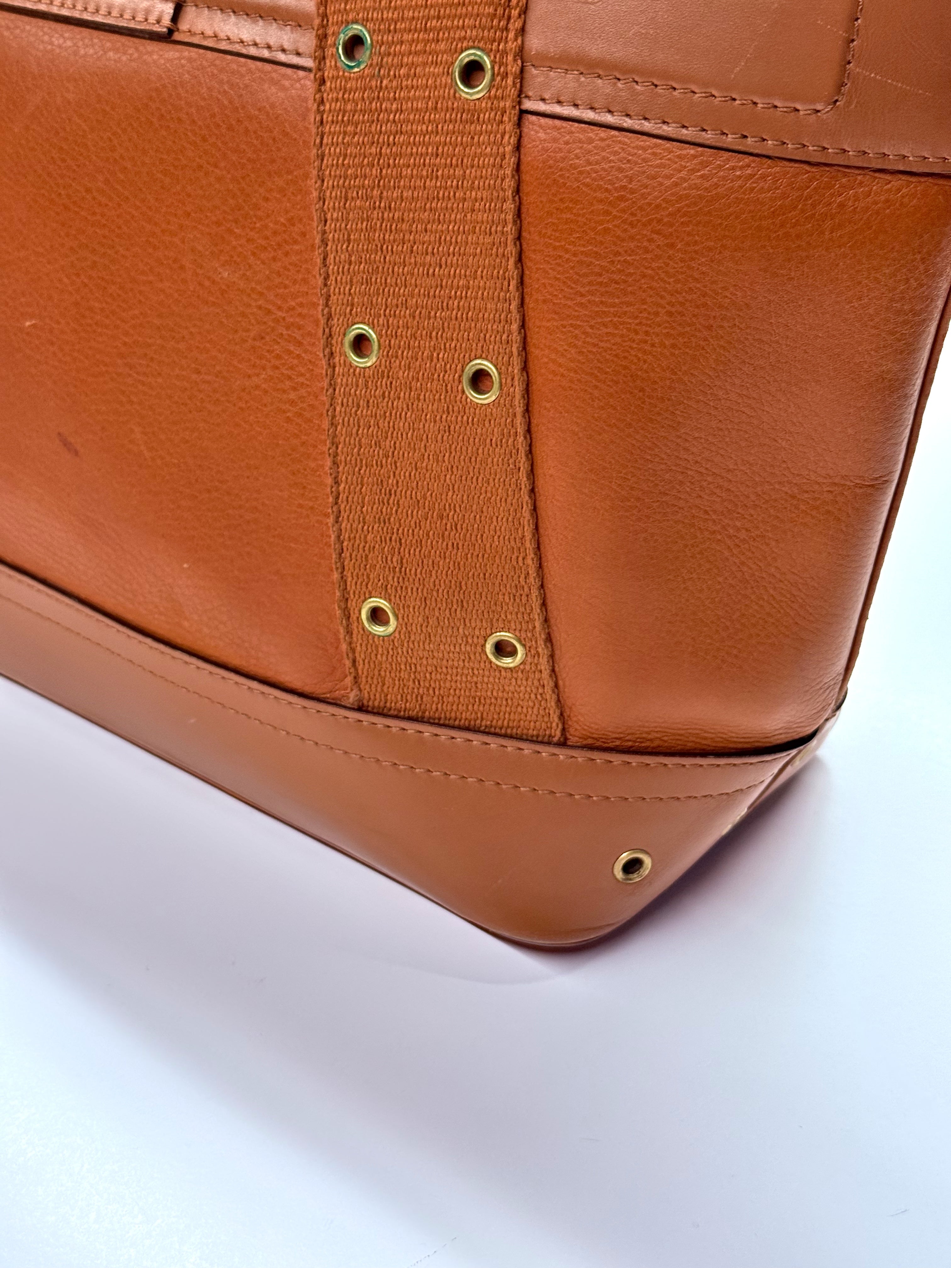 Christian Dior Brown Leather Tote Bag – Vintage Luxury Shoulder Handbag