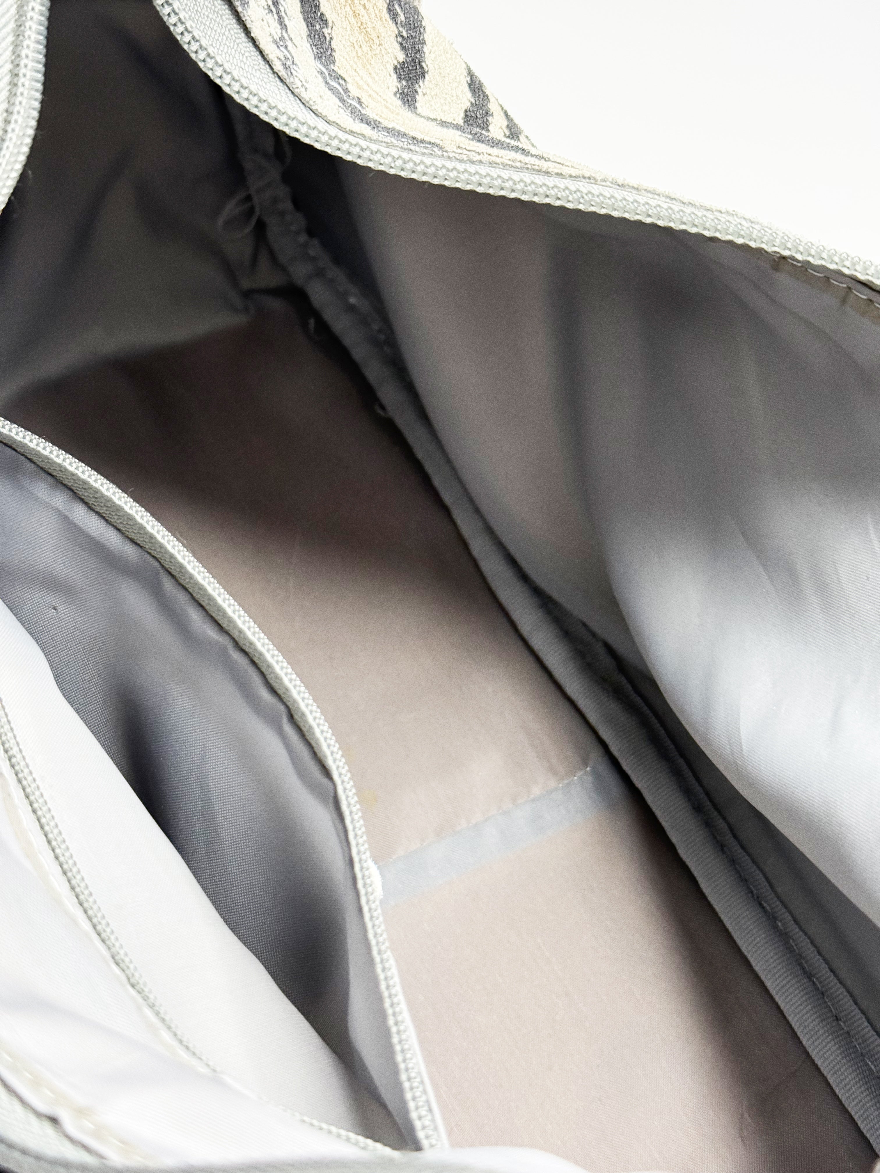 Roberto Cavalli Tiger Suede Shoulder Bag