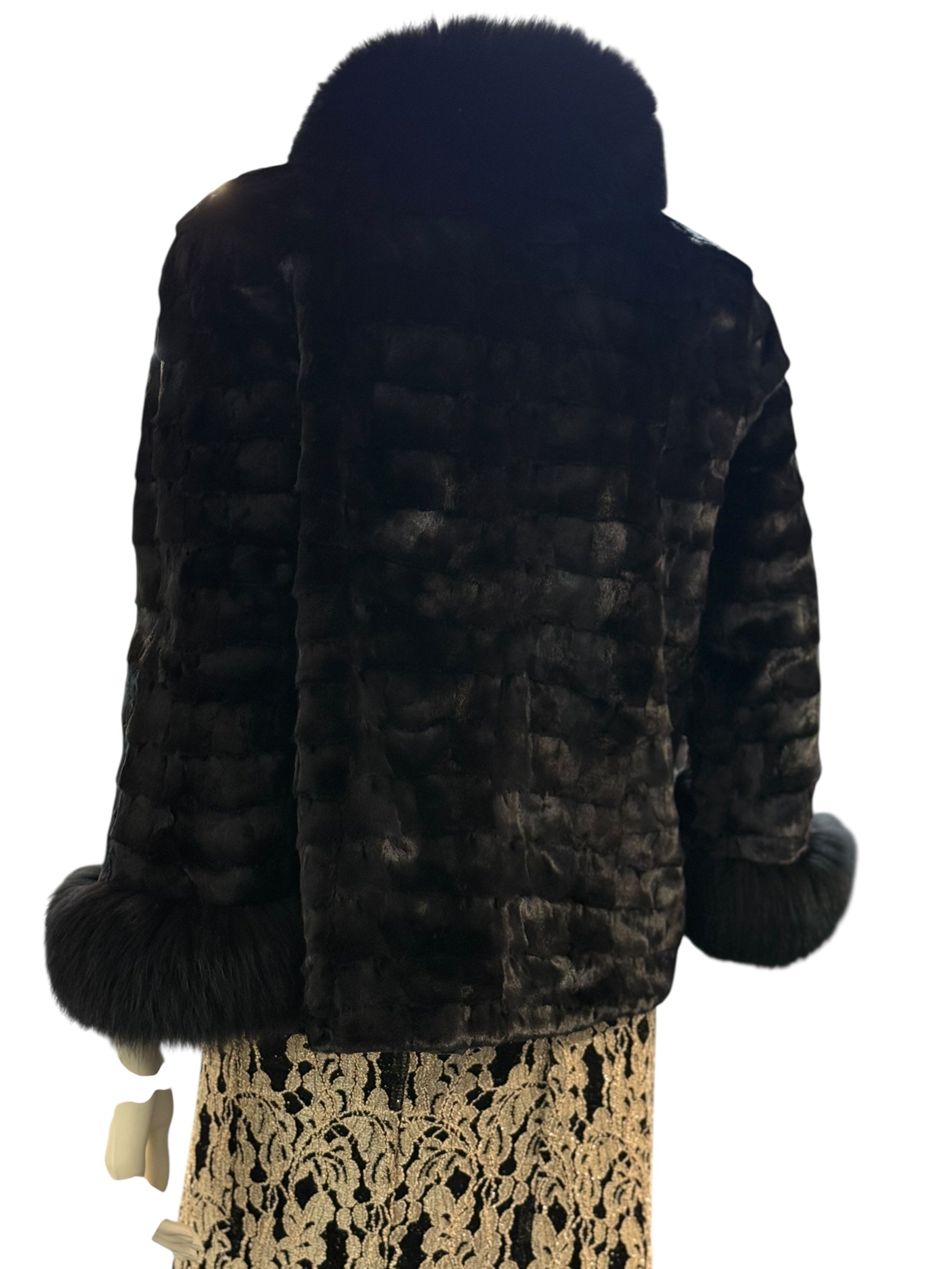 Møller Black Fur Jacket - S