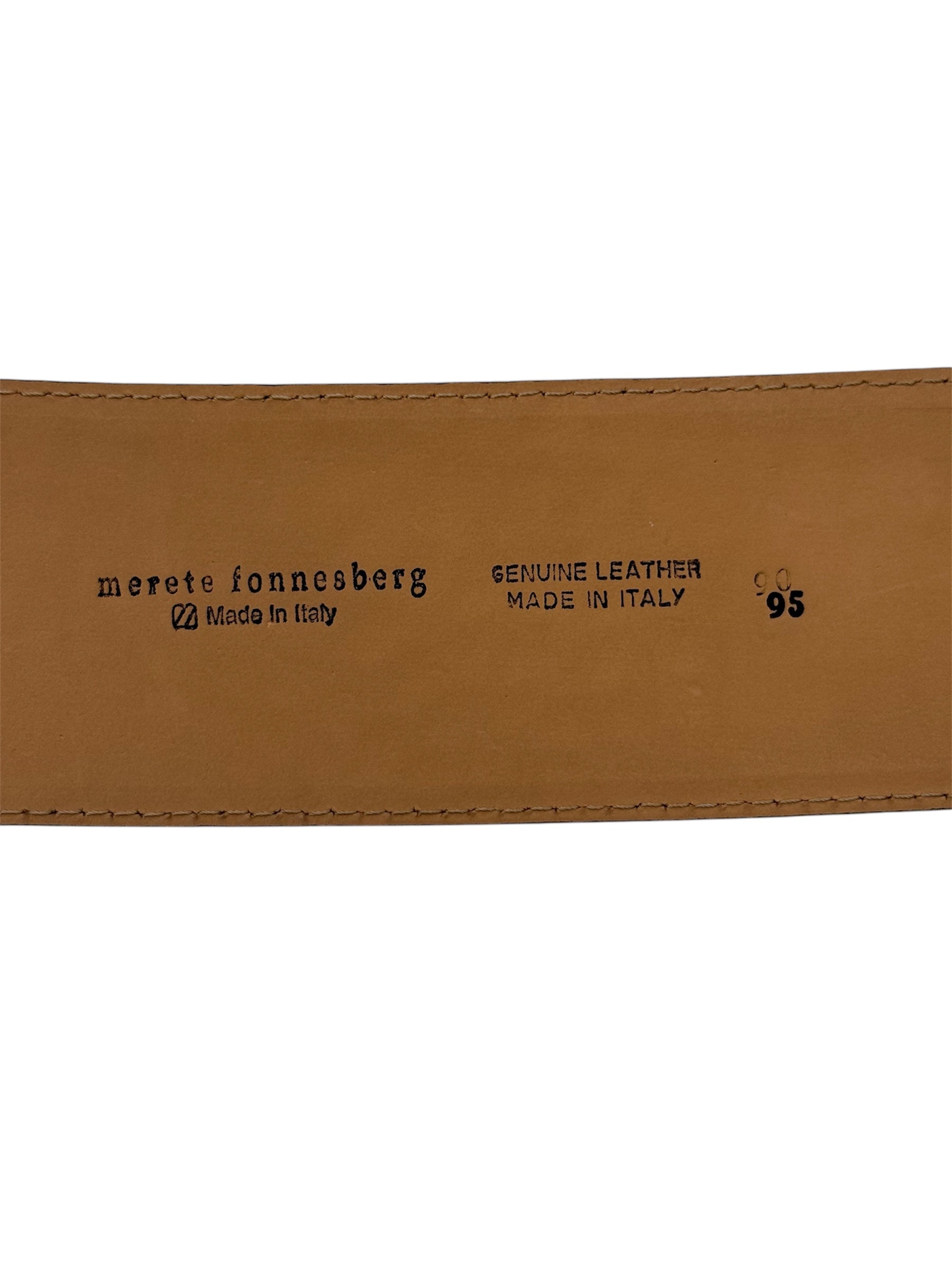 Merete Fonnesberg Embossed Leather Belt