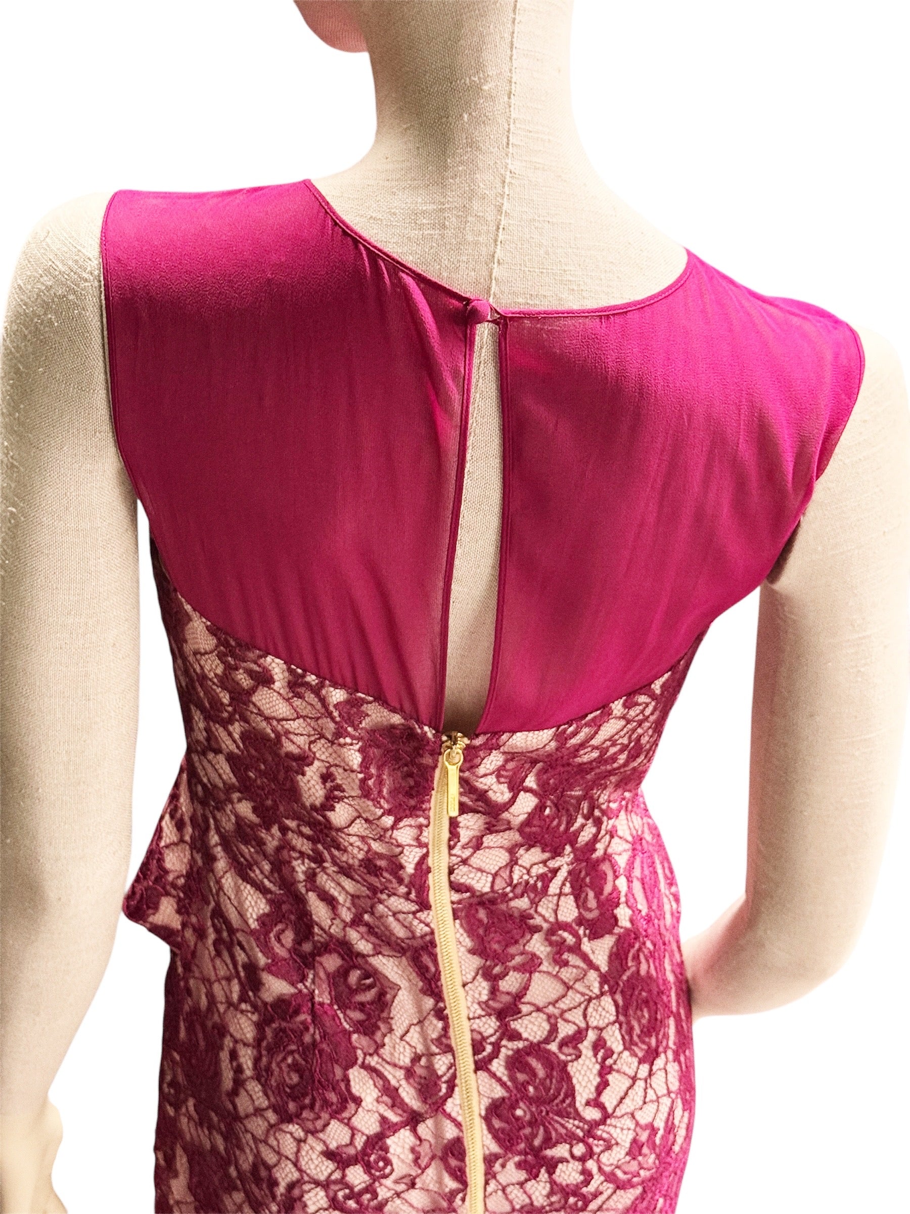 Emilio Pucci Lace Peplum Dress