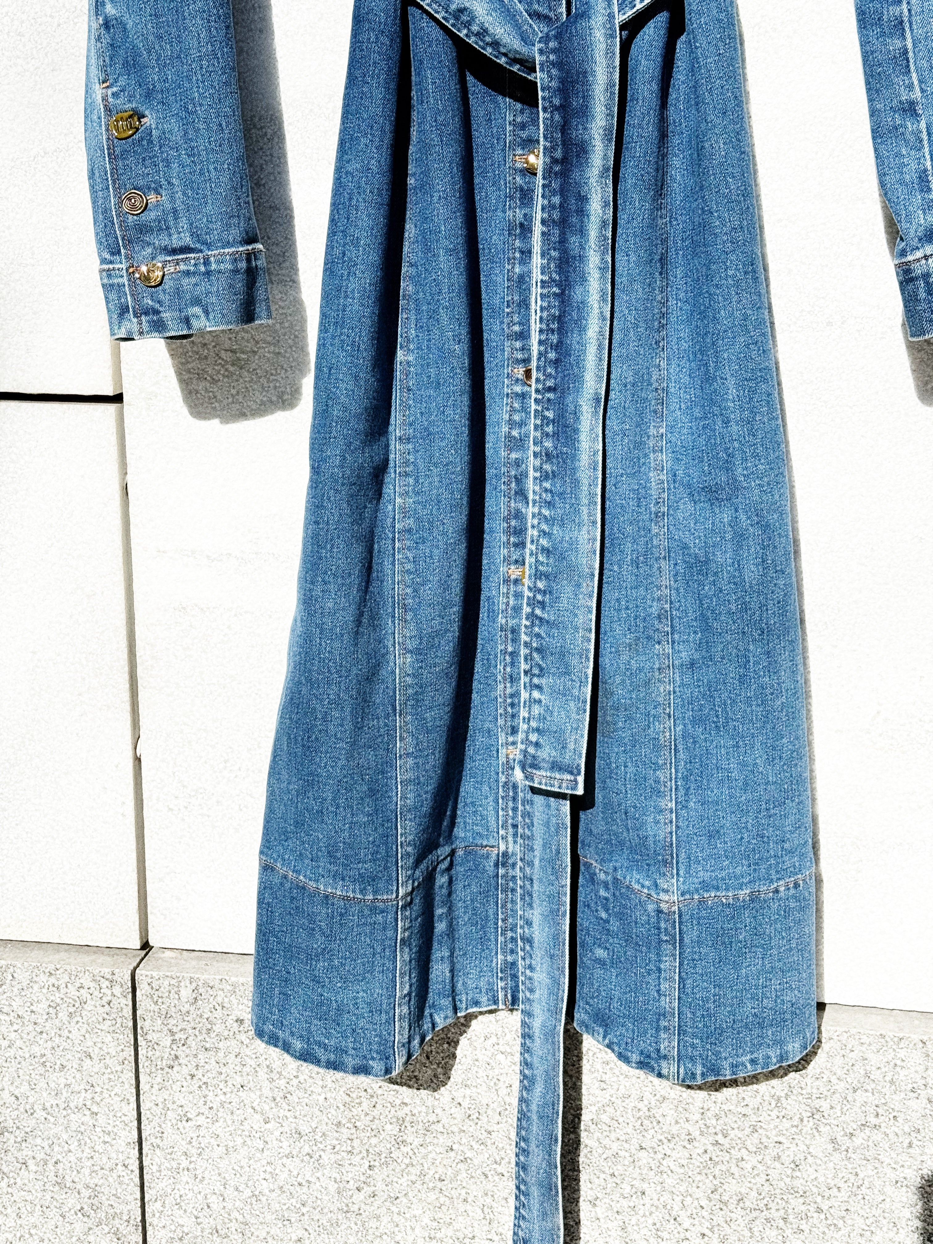 Rejina Pyo Denim Belted Dress