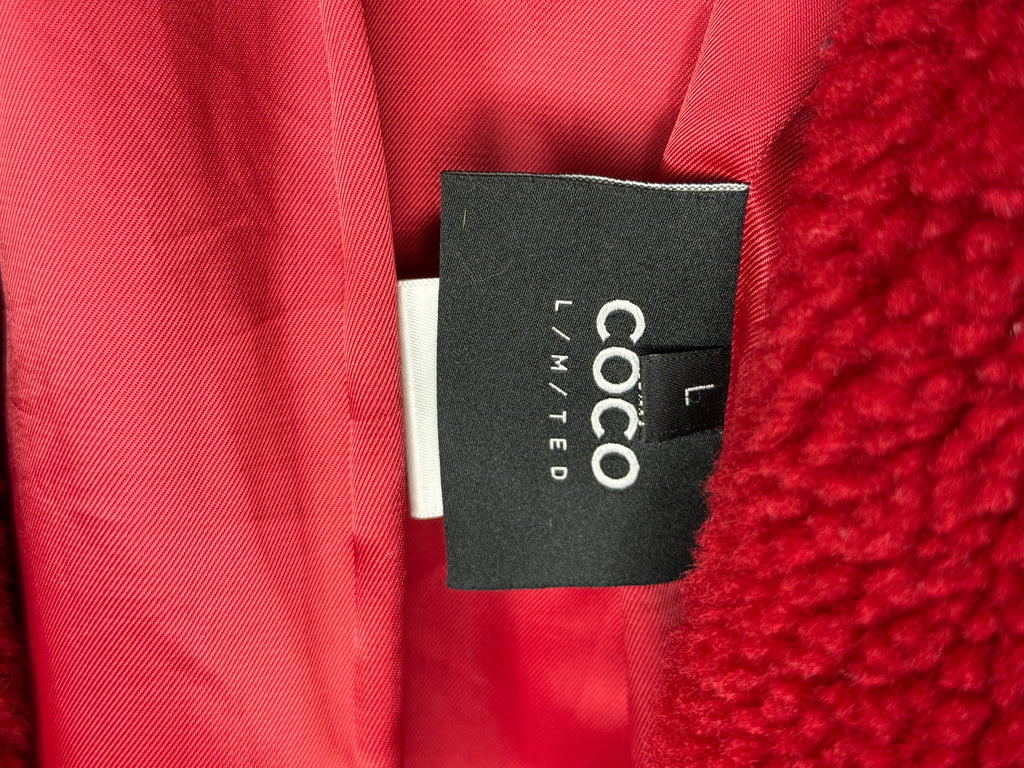 COCO Oversized Faux Shearling Coat -L