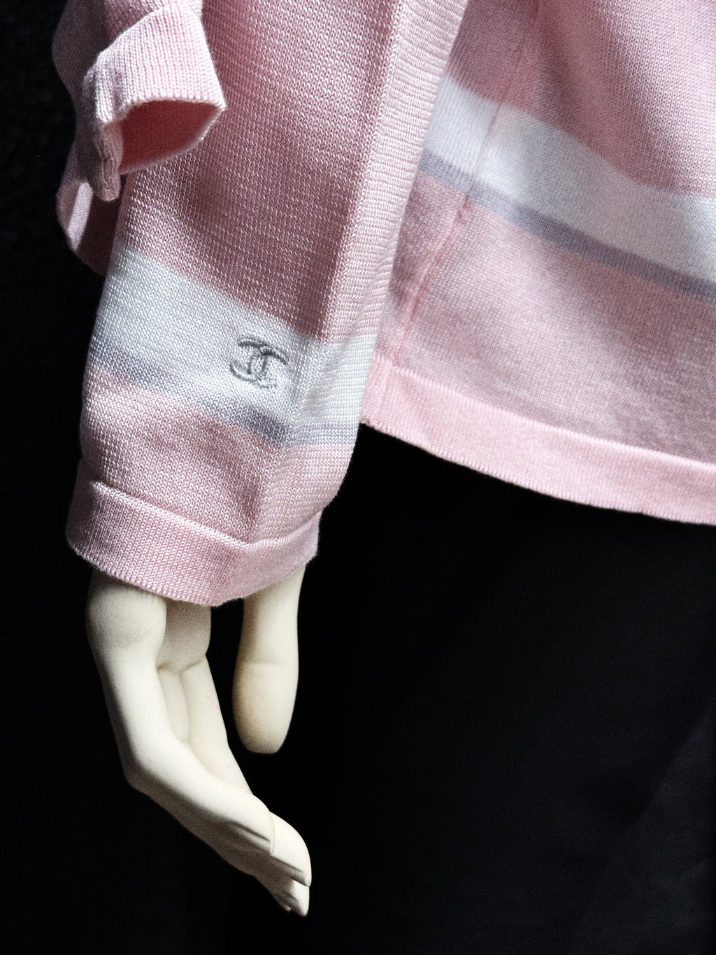 Chanel Pink Cotton Knit Twinset, Spring 2005 Collection