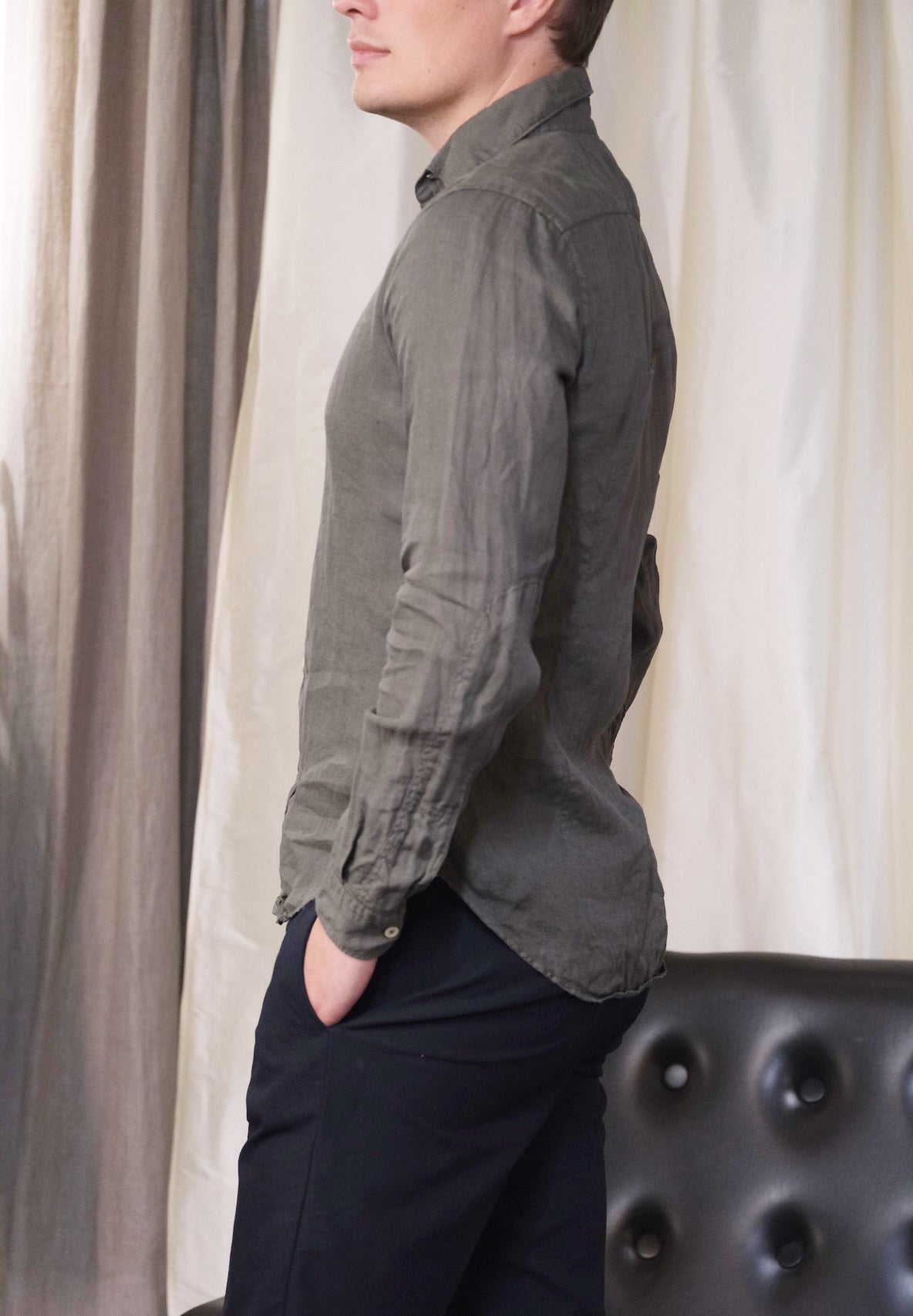 BONTON DOWN ROMA Linen Shirt -S