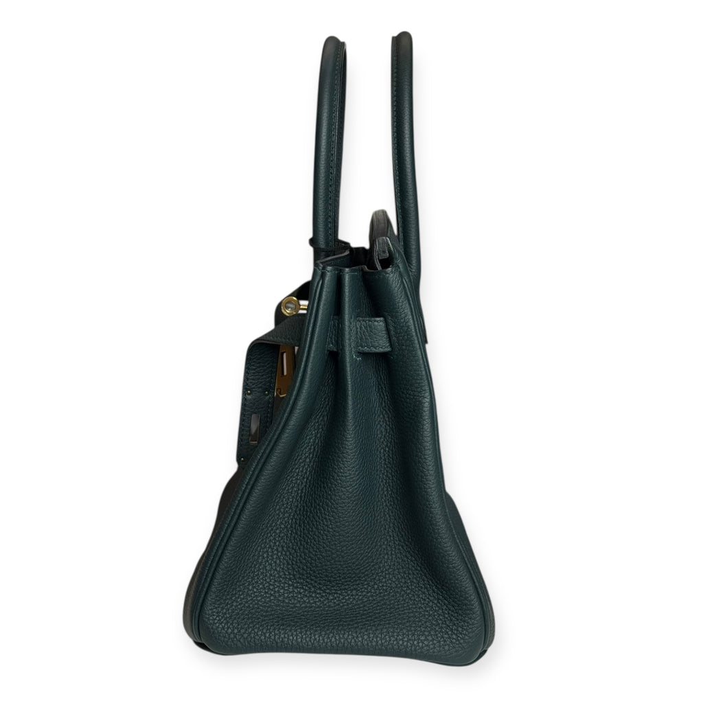 Hermès Birkin 30 — Vert Cypress Togo Leather, Gold Hardware (Stamp C)