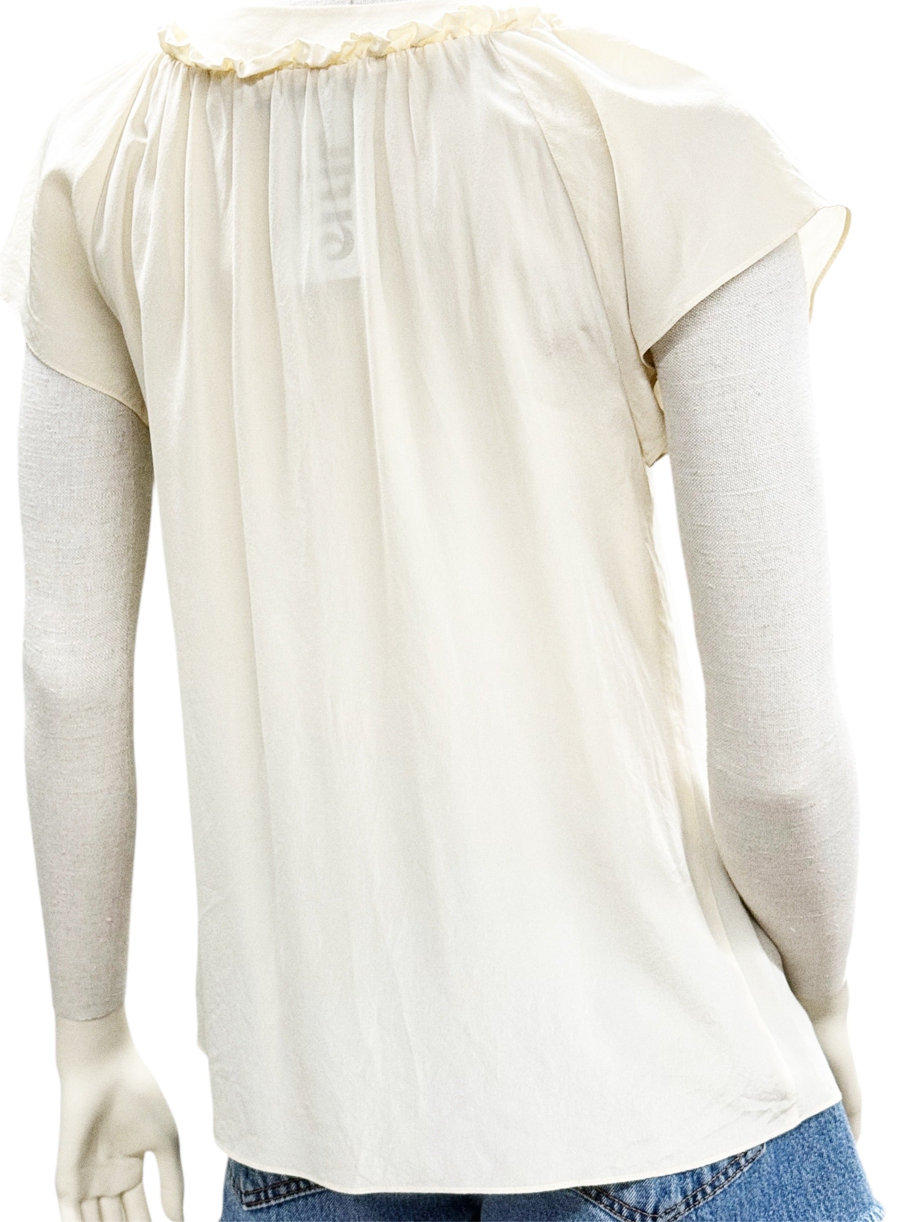 See by Chloé 100% Silk Button Blouse