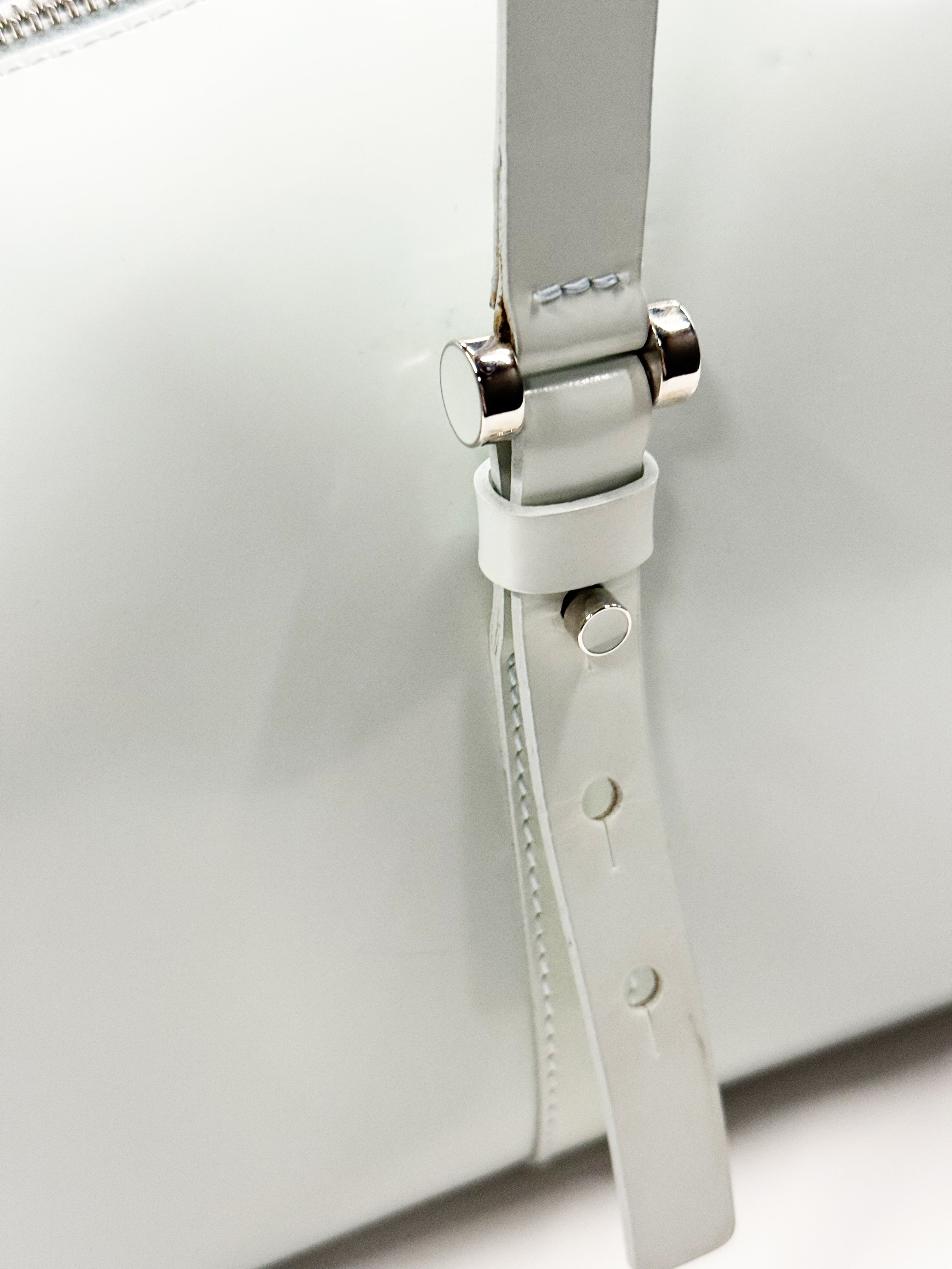 Furla Patent Leather Barrel Bag