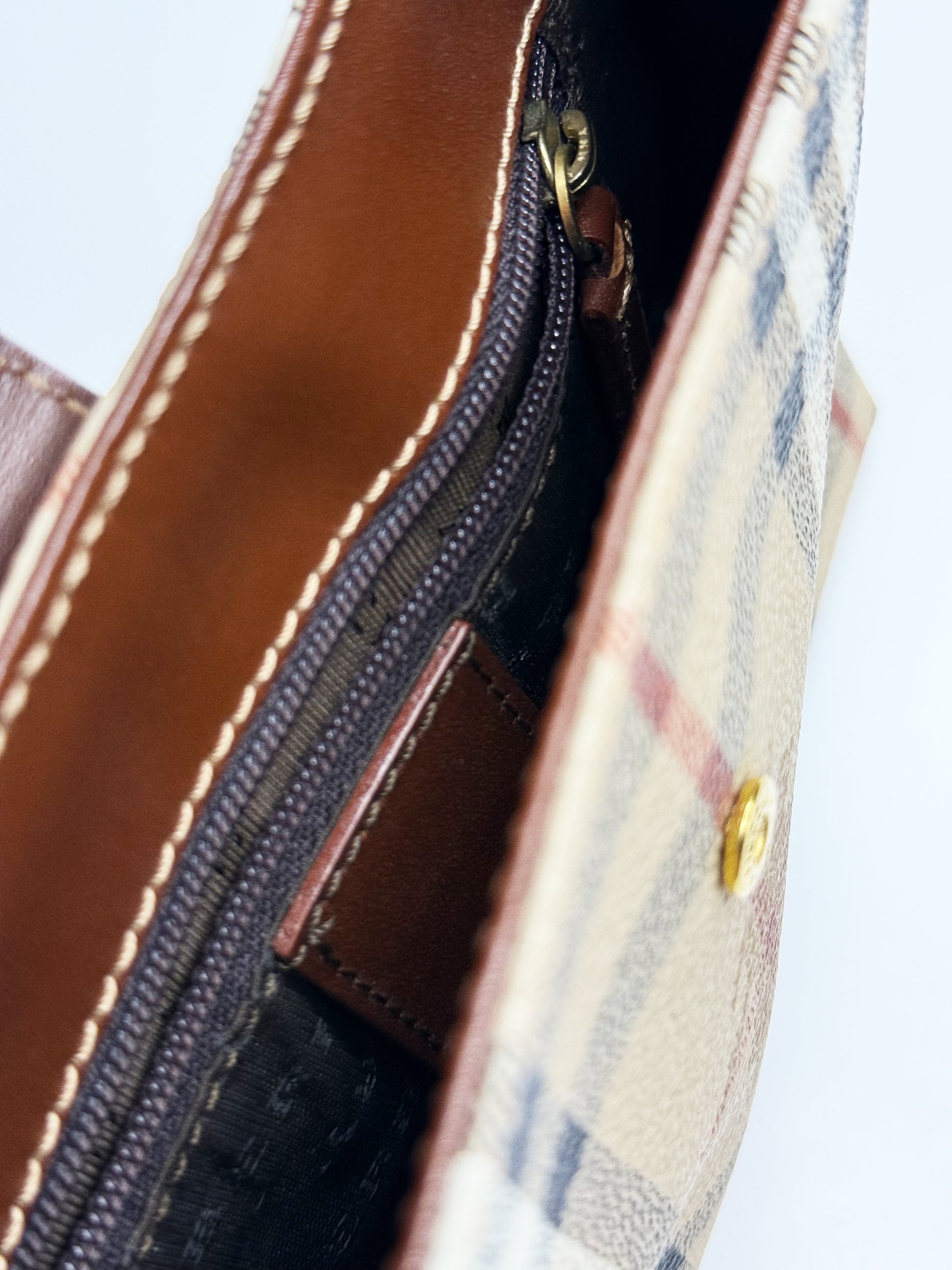 BURBERRY VINTAGE HAYMARKET MINI TOTE (2000–2017)