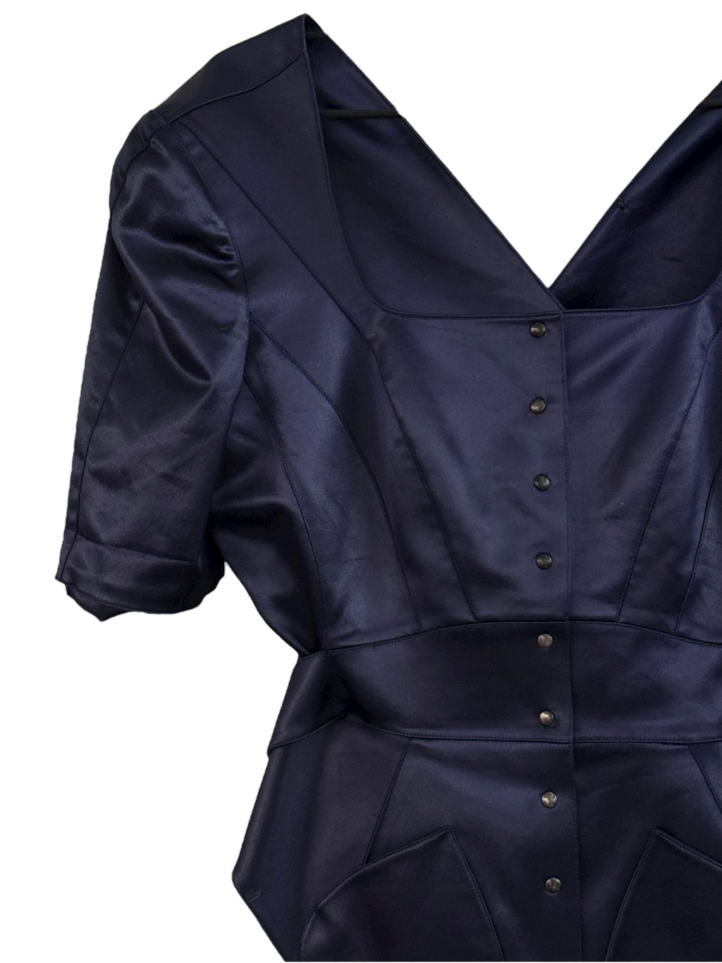 Thierry Mugler Structured Satin Top