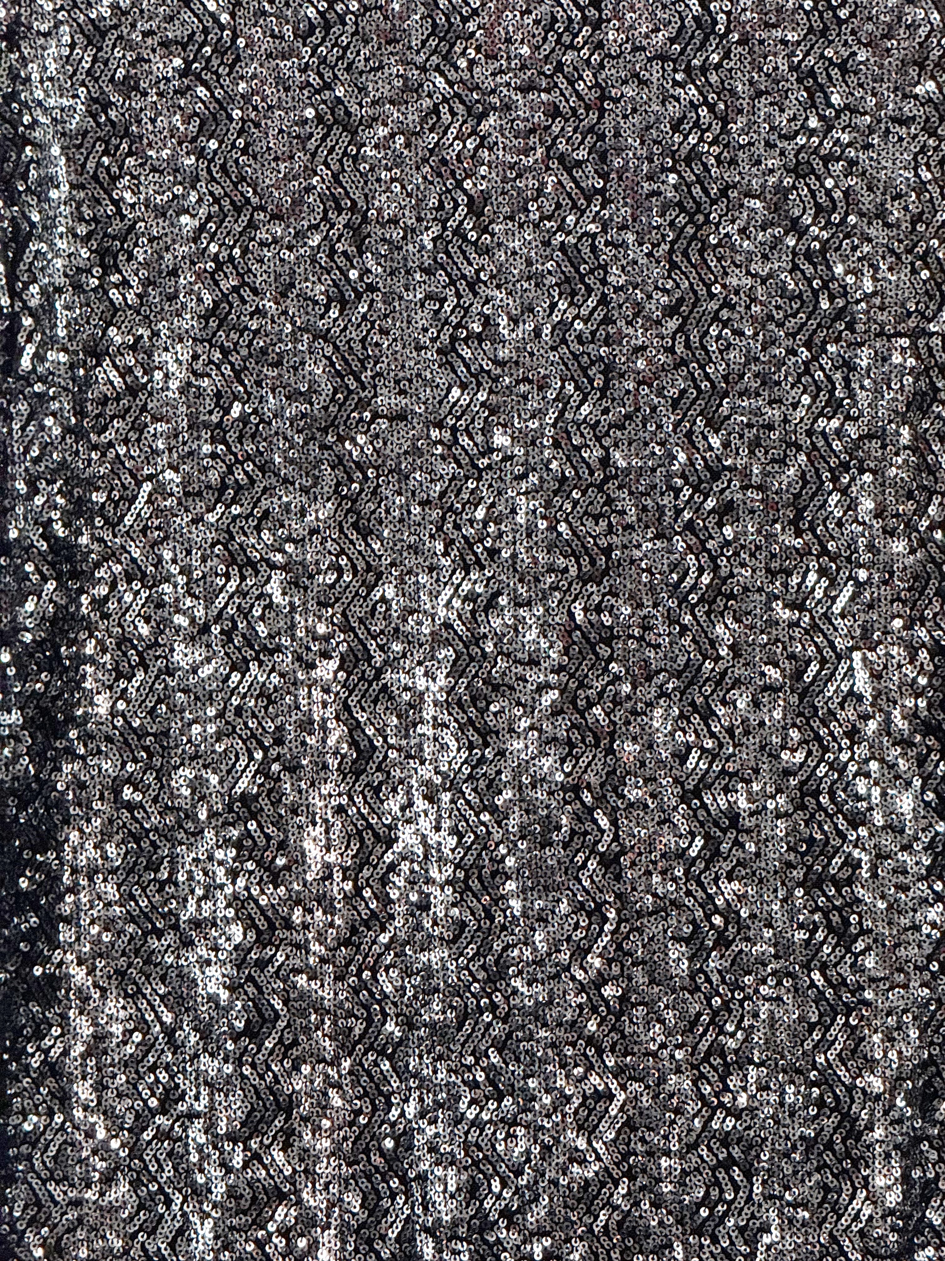 MAUD Silver Sequin Dress - EU 36