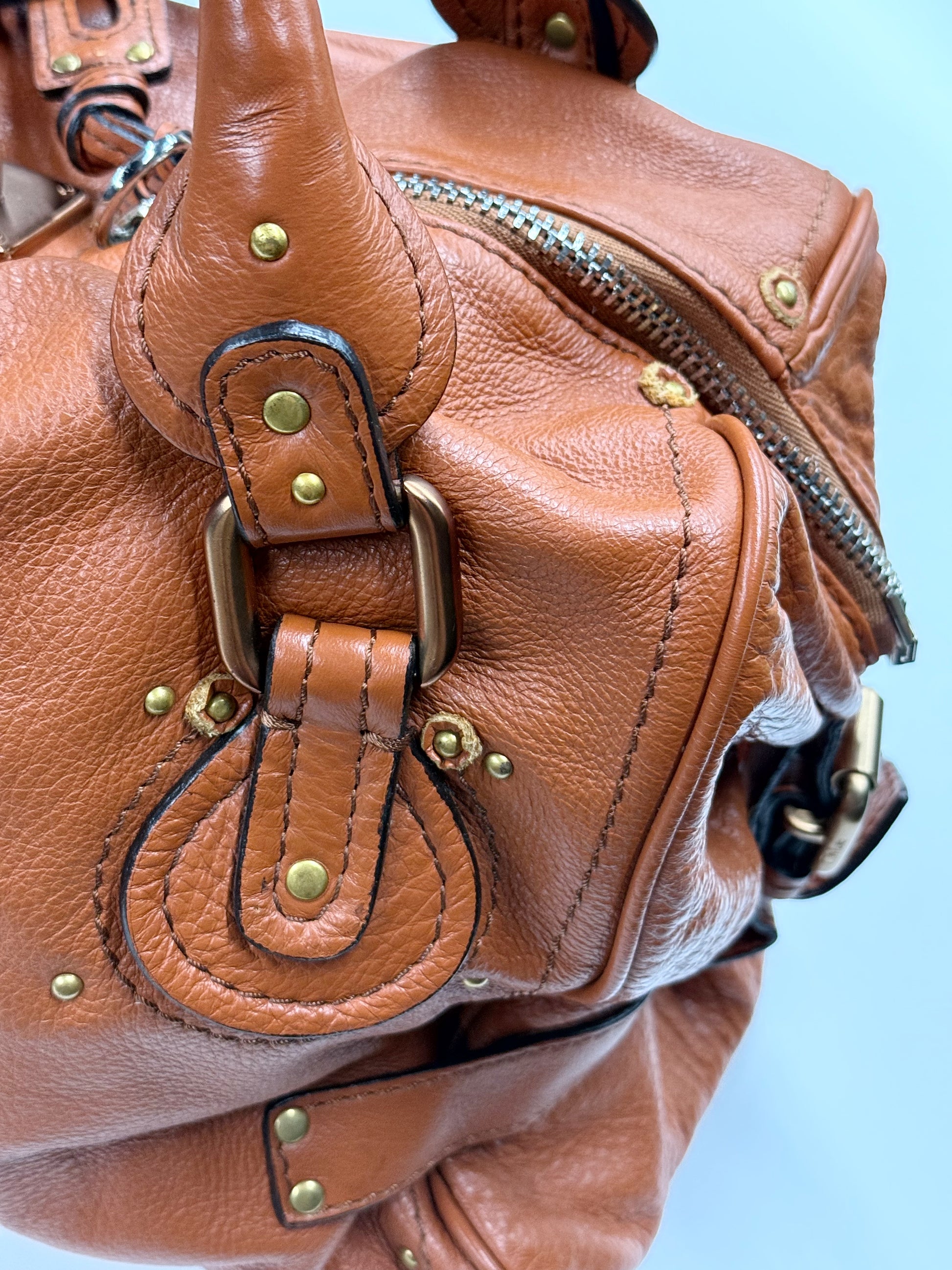 Chloé Paddington Bag in Tan Leather