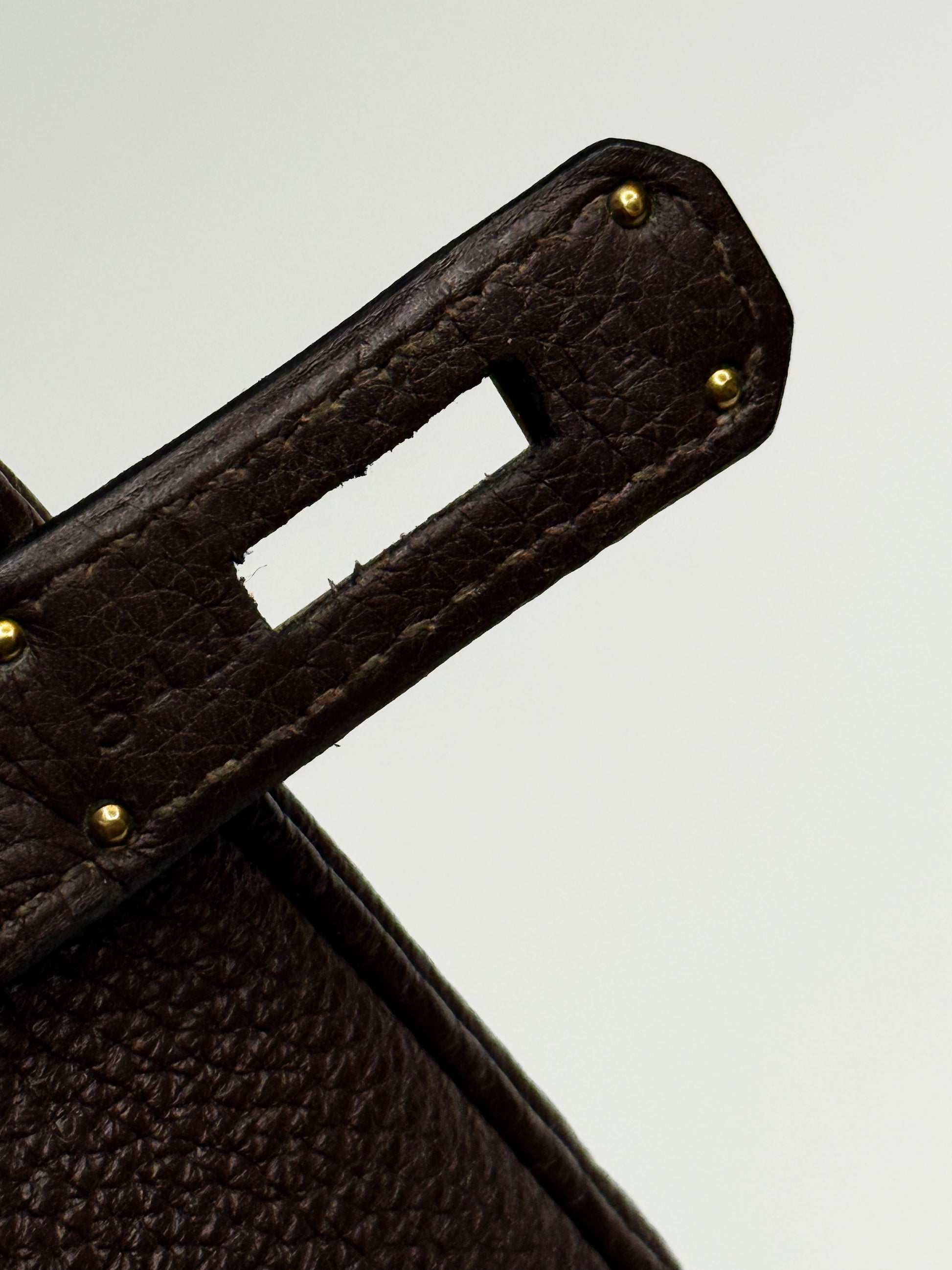 Hermès Birkin 35 Chocolate Brown Togo Leather