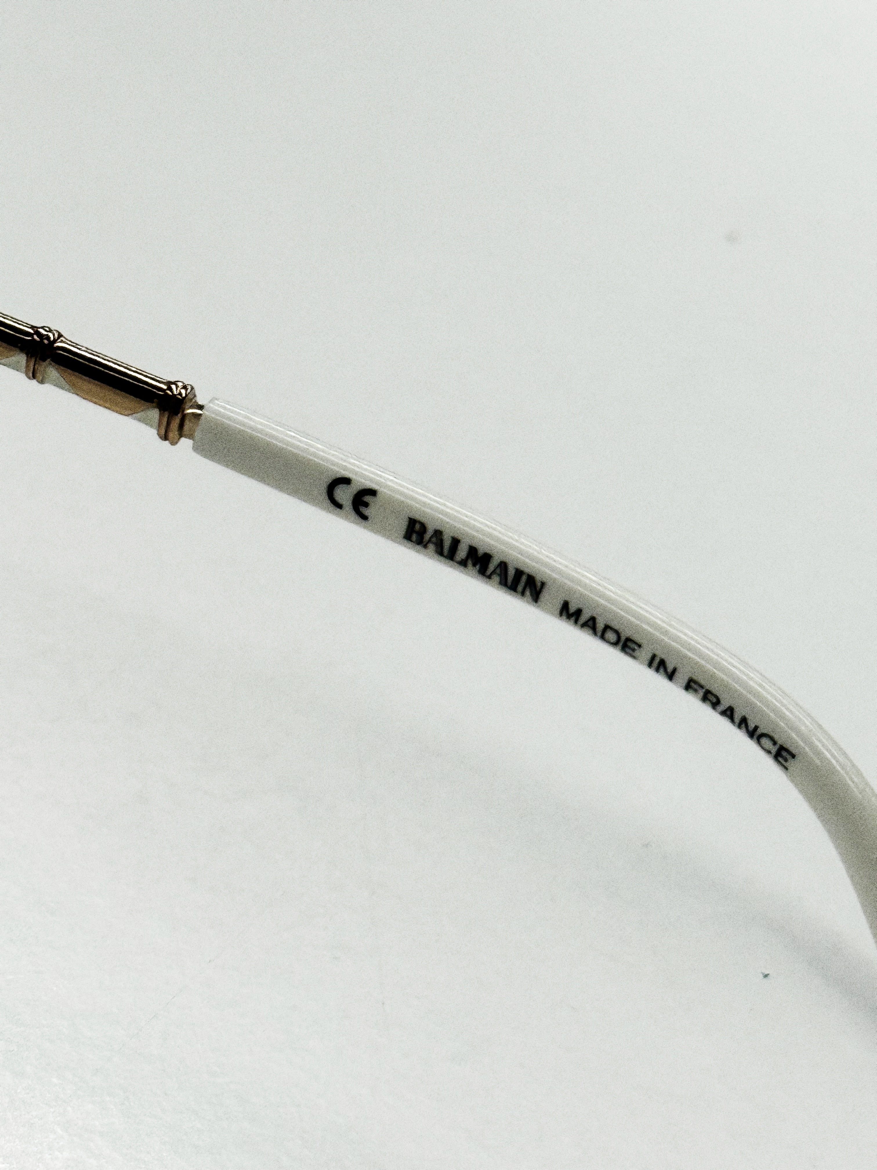 Balmain White Sunglasses