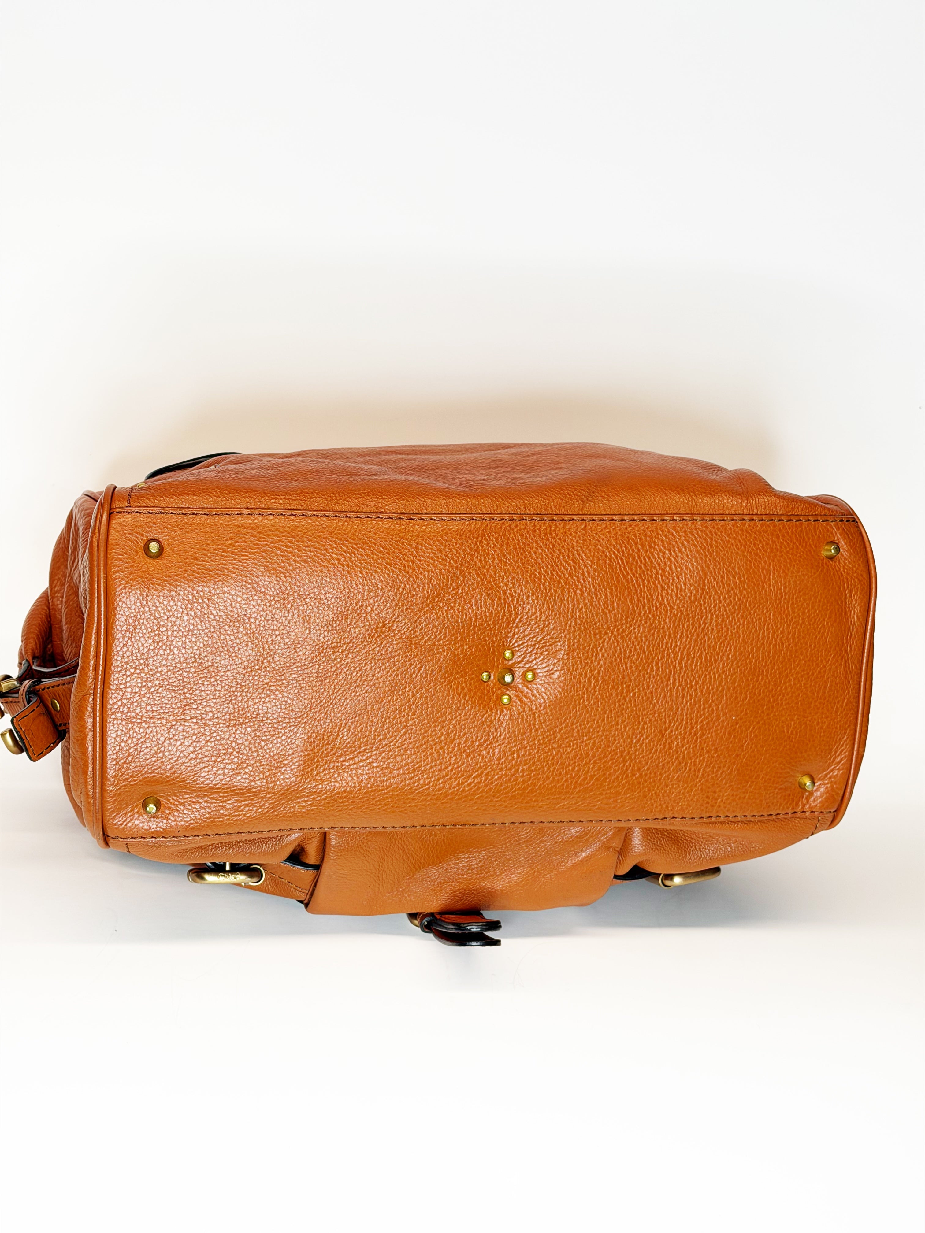 Chloé Paddington Medium Leather Bag Tan Gold Hardware 2006