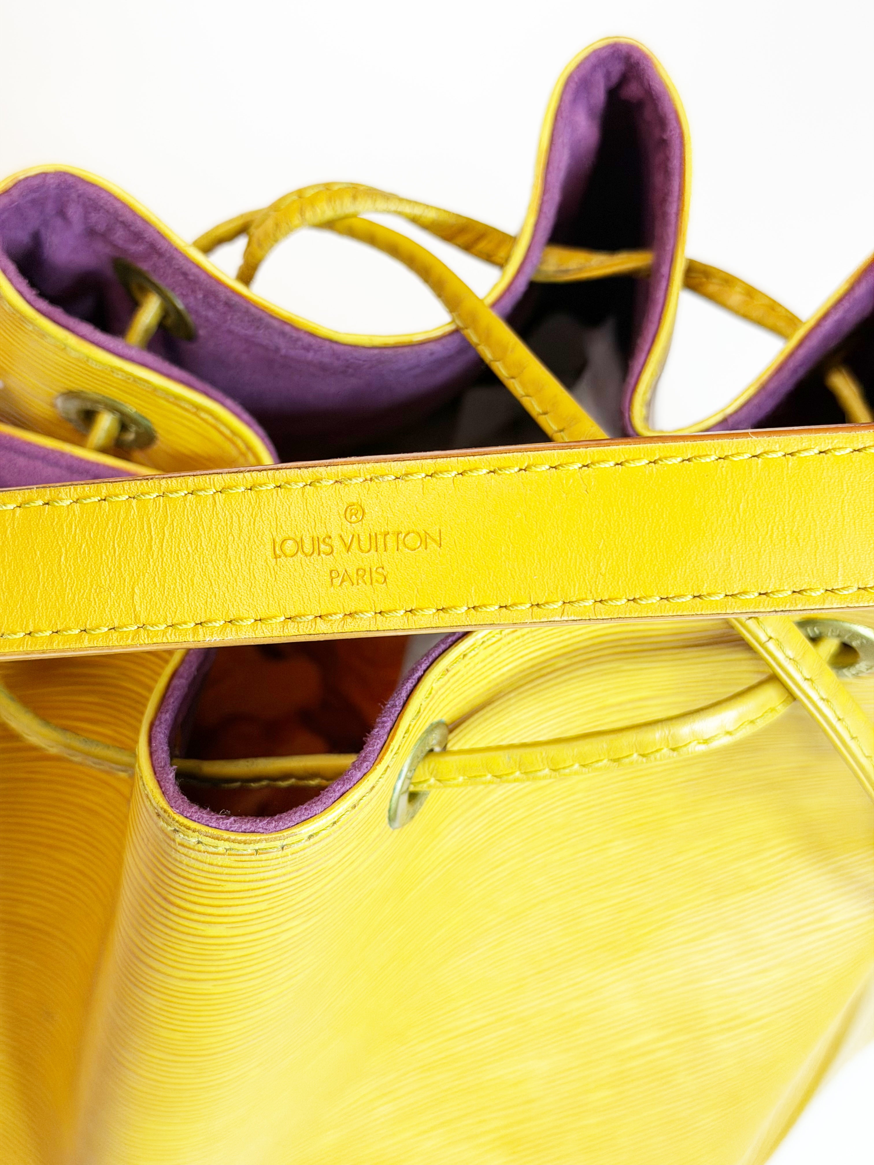Louis Vuitton Noé Epi Leather Bucket Bag – Yellow