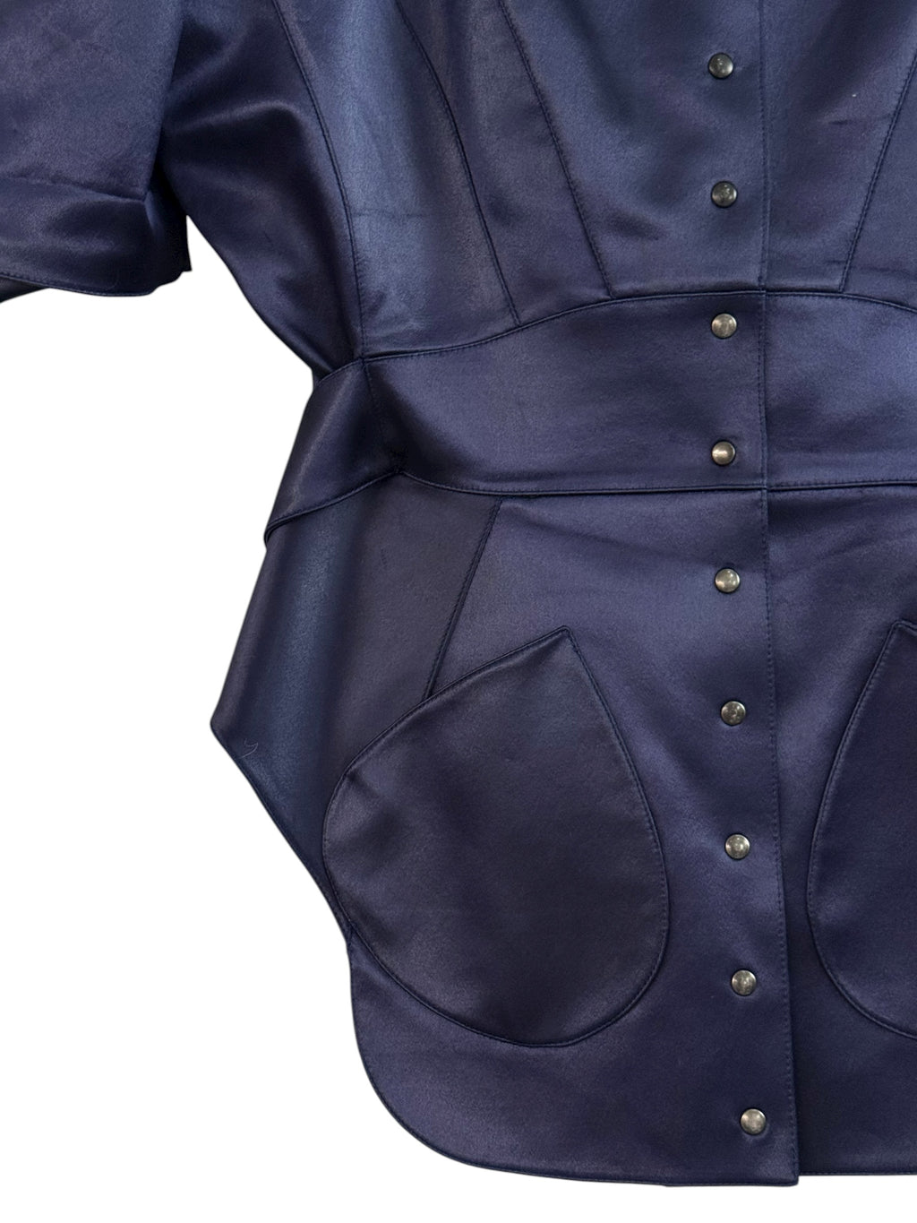 Thierry Mugler Structured Satin Top