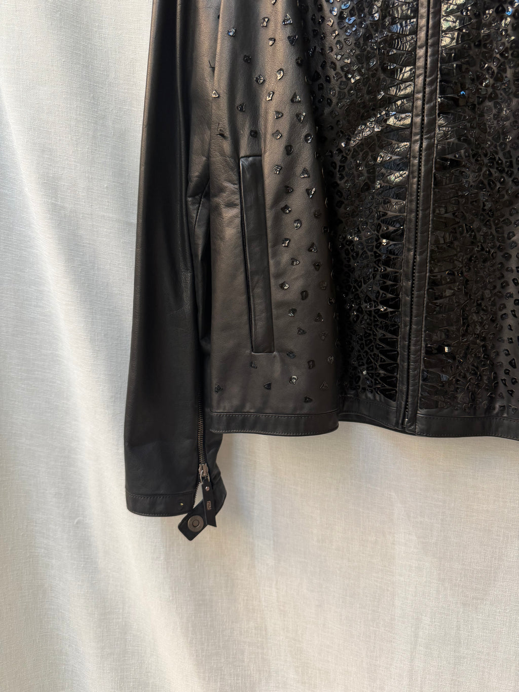 Versace leather jacket