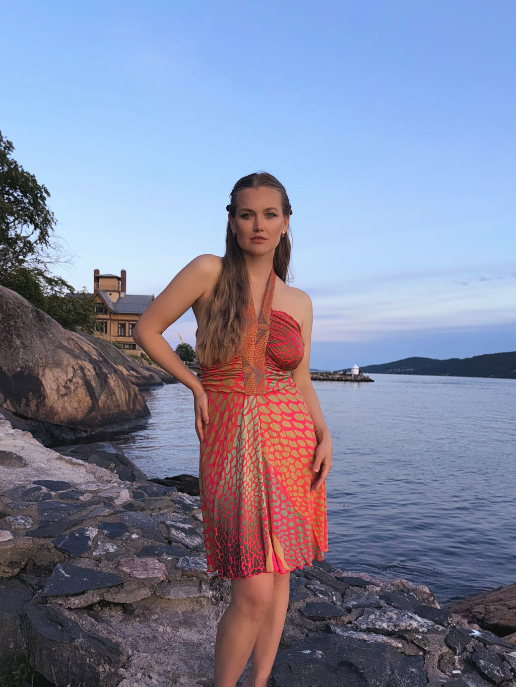 Issa London Silk Halterneck Dress