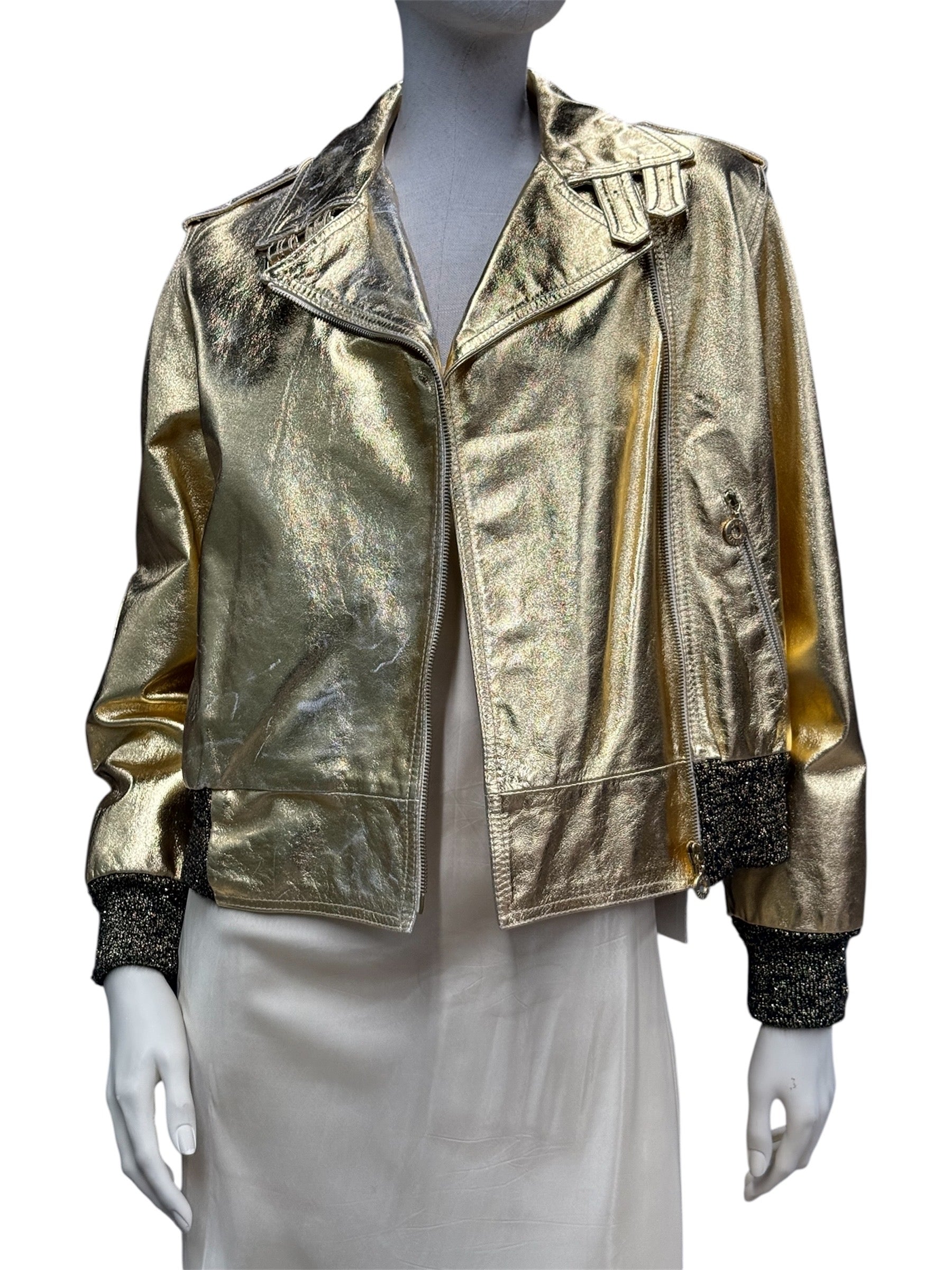 D&G JUNIOR GOLD SHORT JACKET