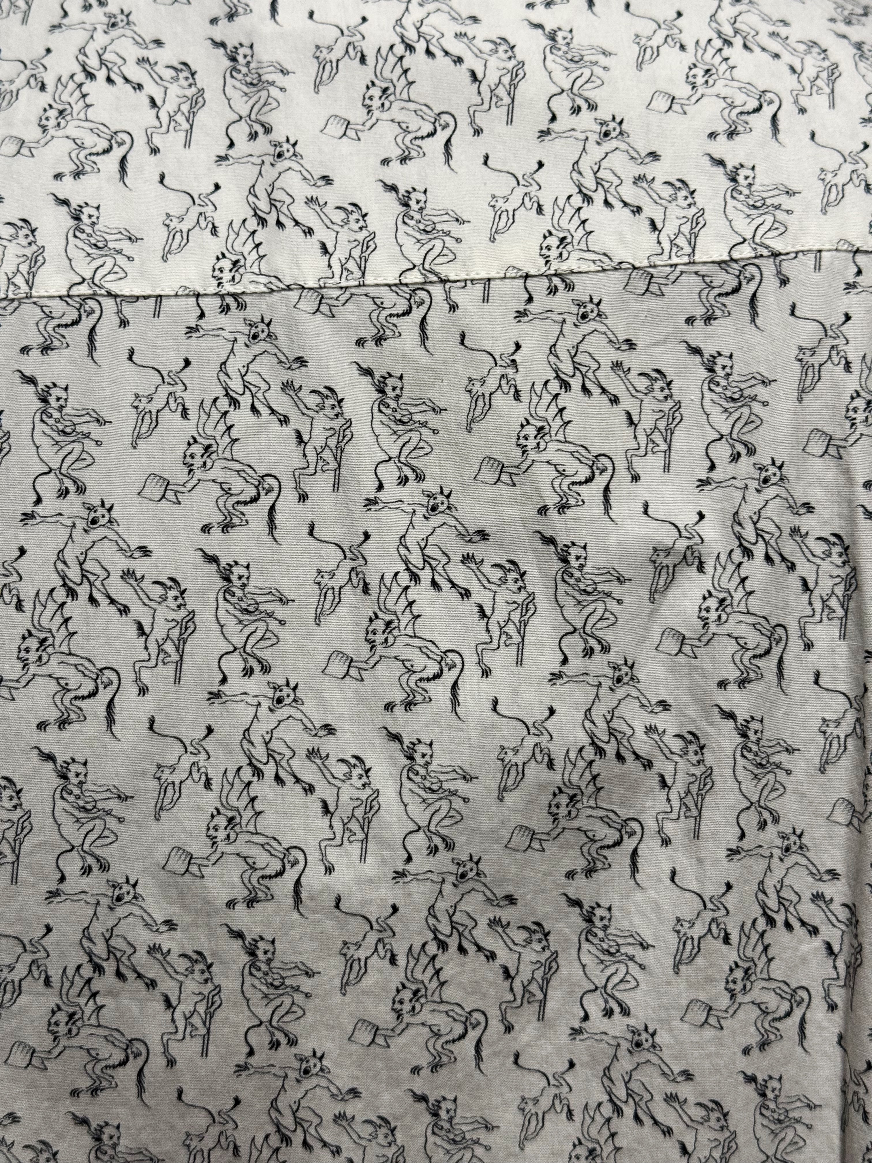 PRADA Men’s Mythological Print Cotton Shirt